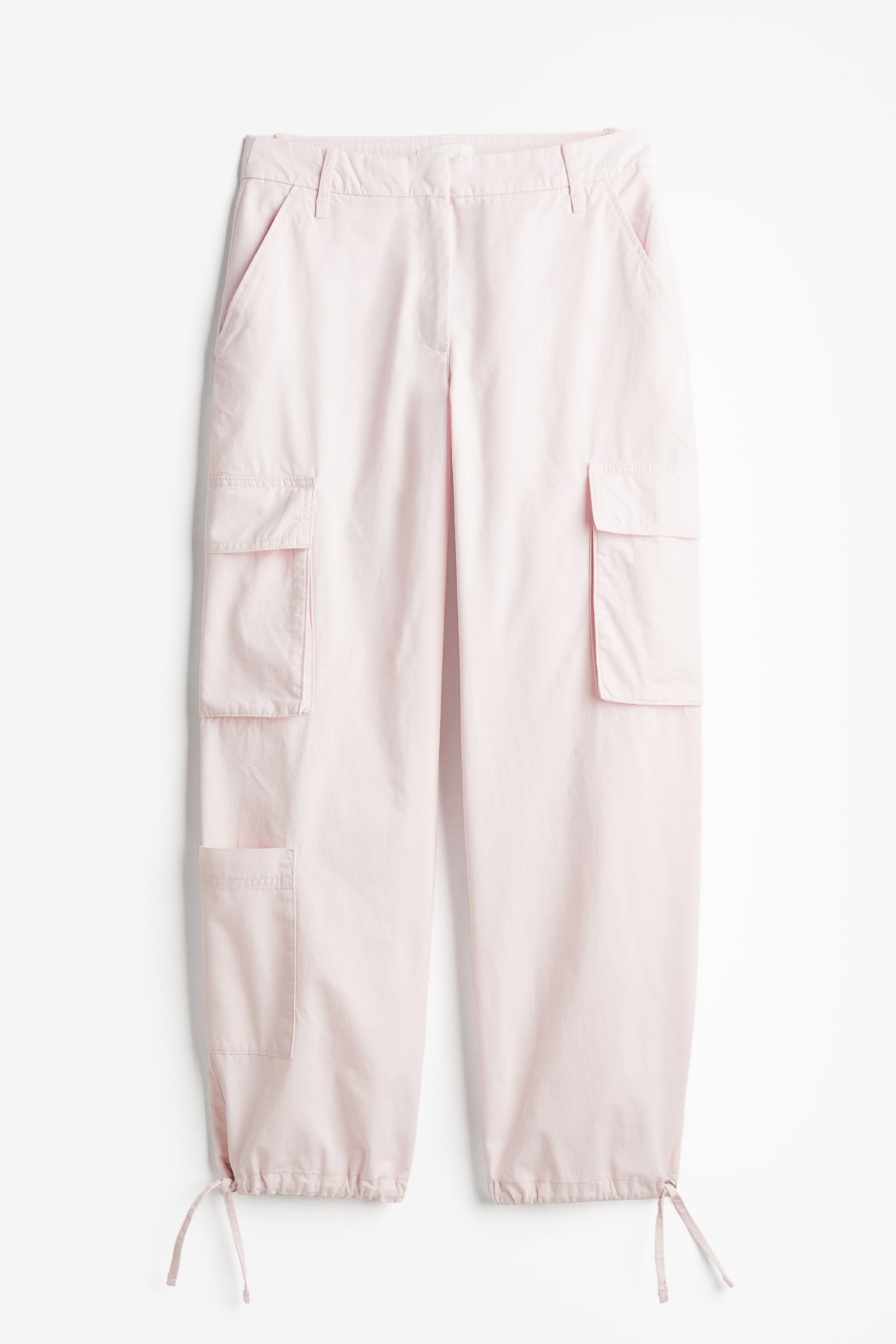 Twill cargo trousers - Light pink/Dark khaki green/Black - 2