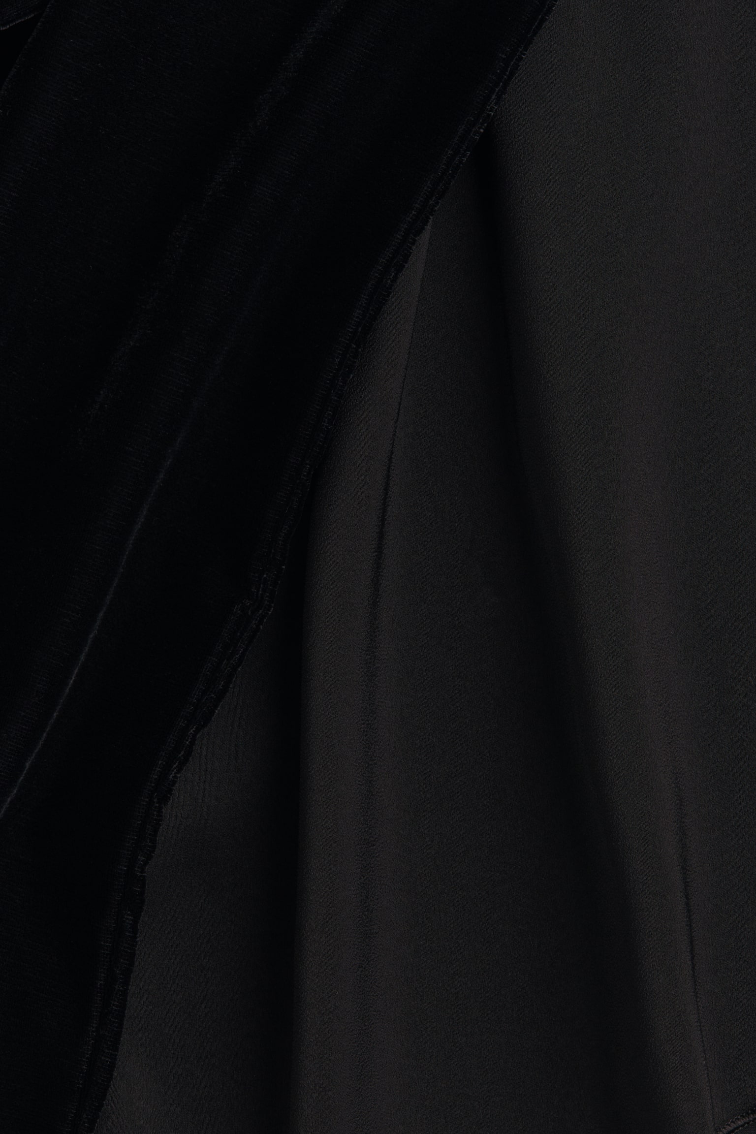 Scarf-collar halterneck top - Black - 5