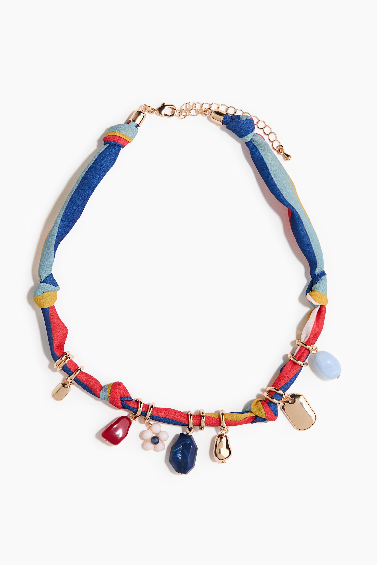 Halskette mit Charms - Mehrfarbig