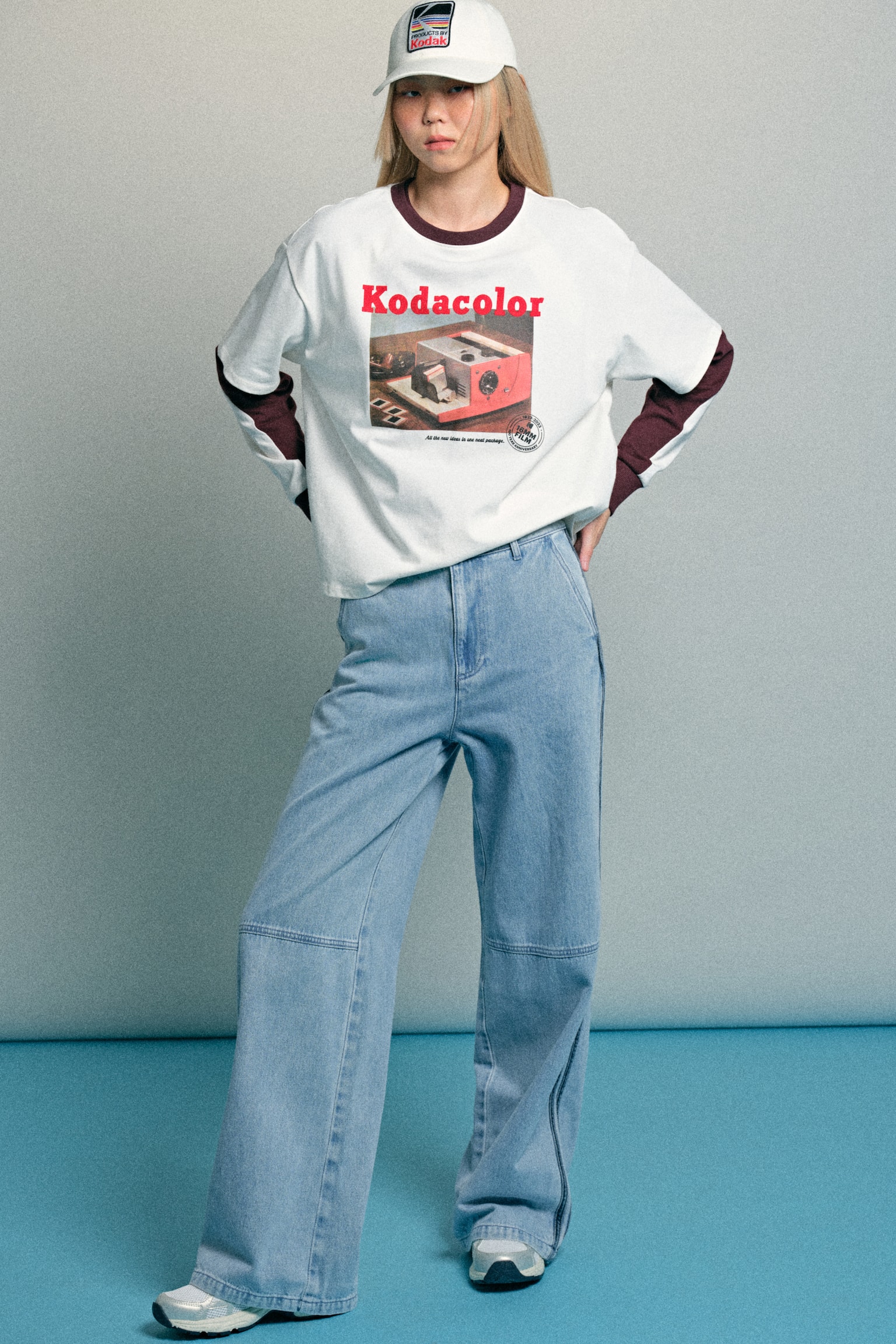 圖案T恤 - 白色/Kodak/深綠色/Kodak/淺藍色/Kodak - 5