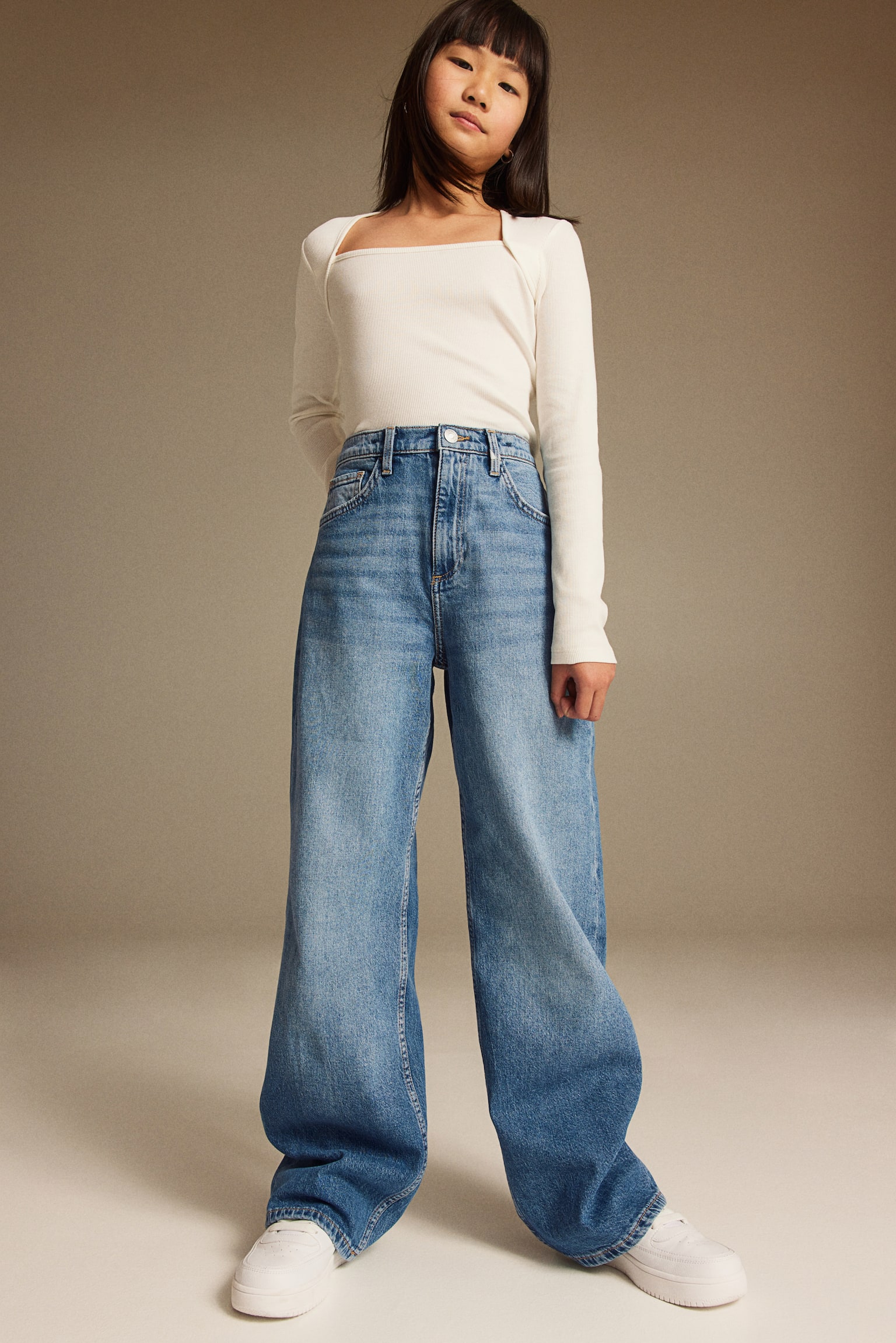 Wide Leg Jeans - Denim blue/Denim blue/Light denim blue/Denim grey/Light denim blue/Light denim blue - 4