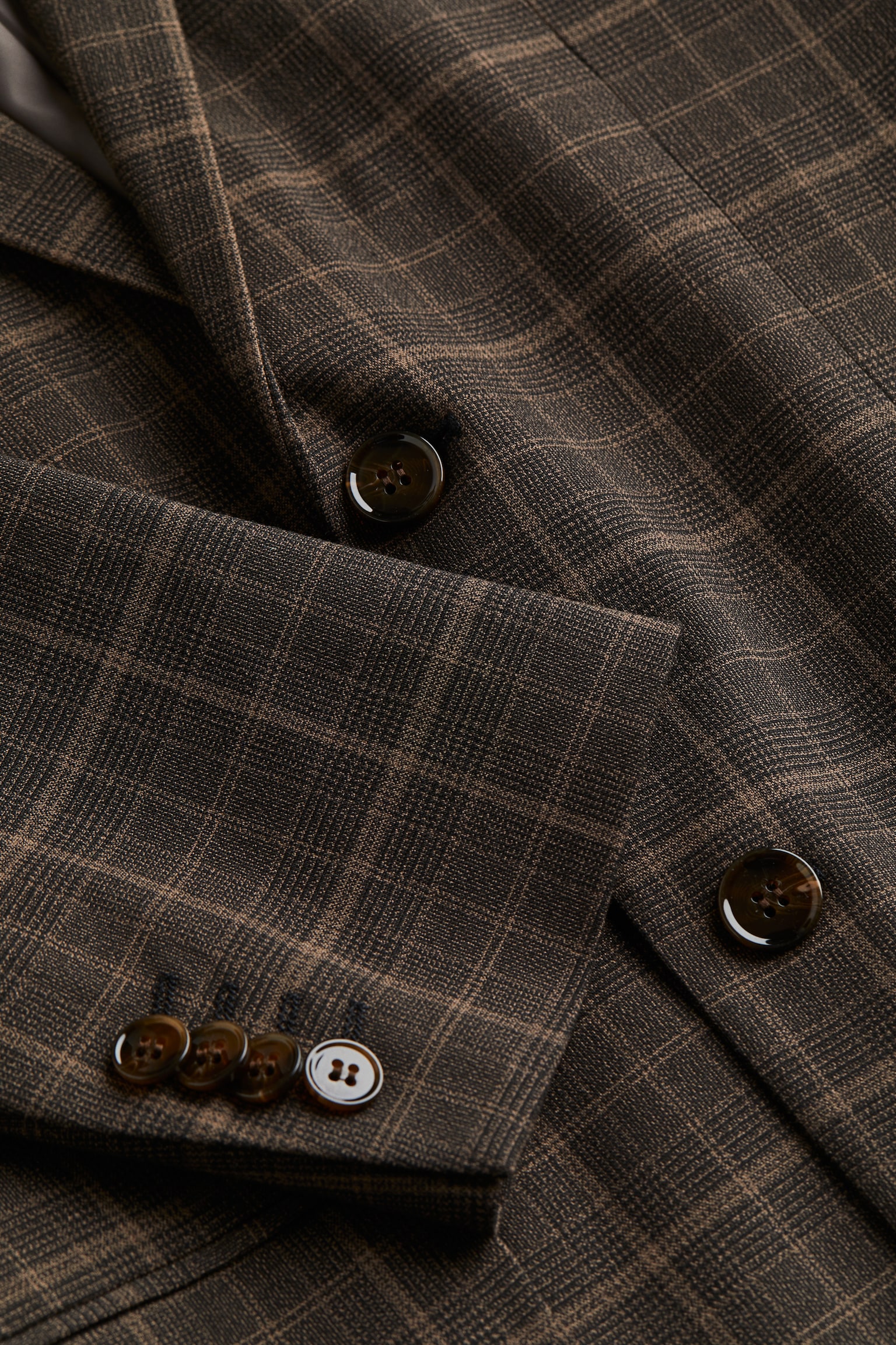 Slim Fit Jacket - Dark brown/Checked/Navy blue/Pinstriped/Greige/Checked/Dark grey/Checked - 3