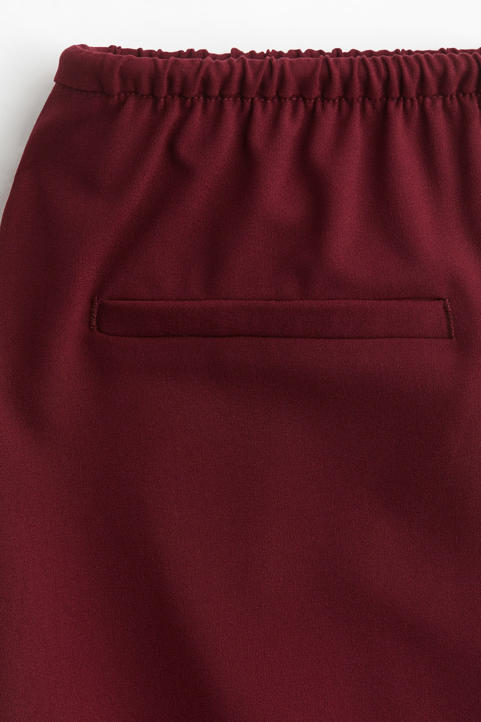 Женские брюки H&M Pants with Drawstring, цвет: Тёмный красный — фото 2