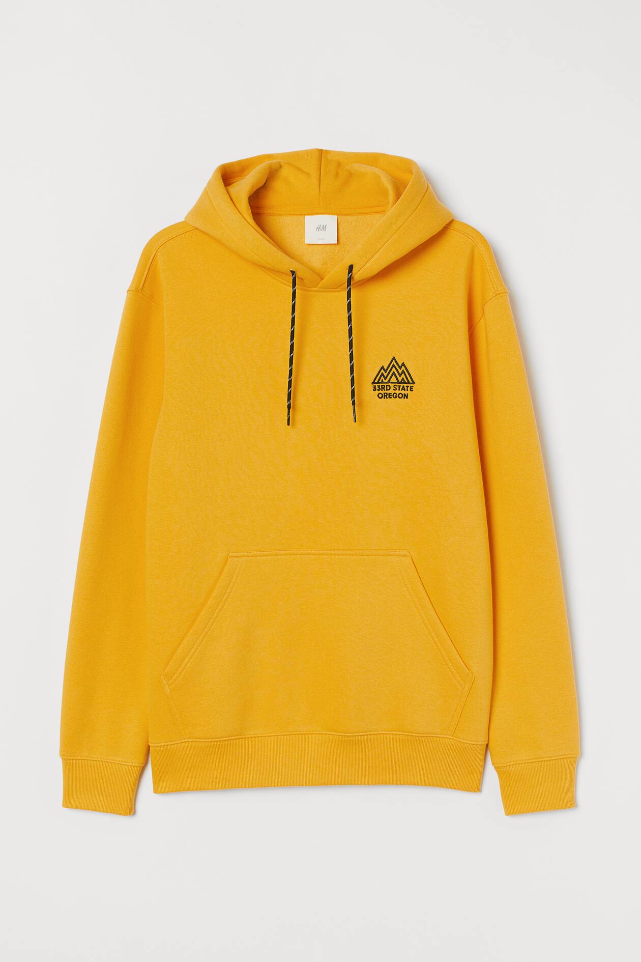 Printed Hoodie - Yellow/Oregon - Men | H&M US