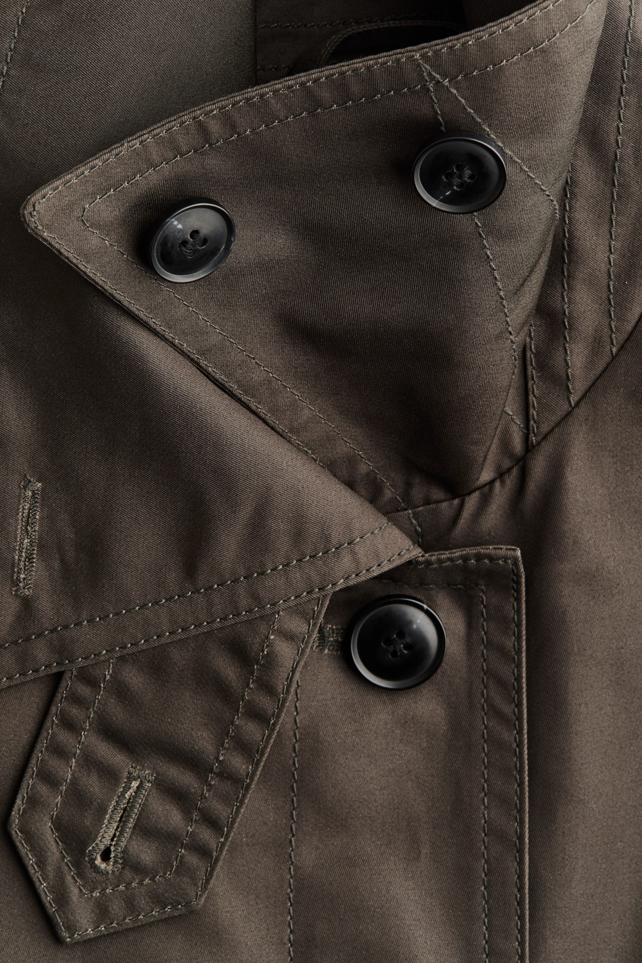 Belted Twill Coat