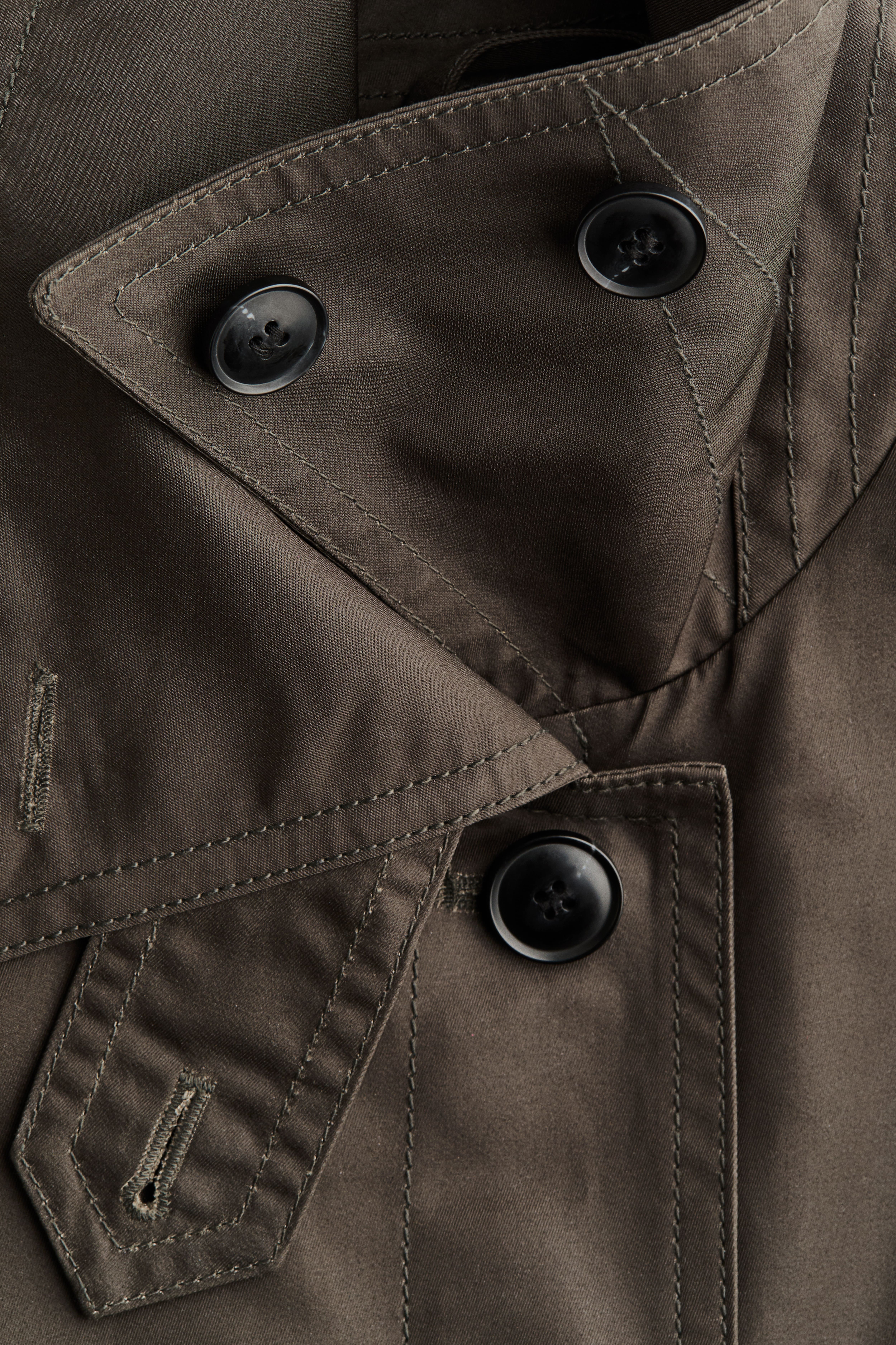 Belted Twill Coat