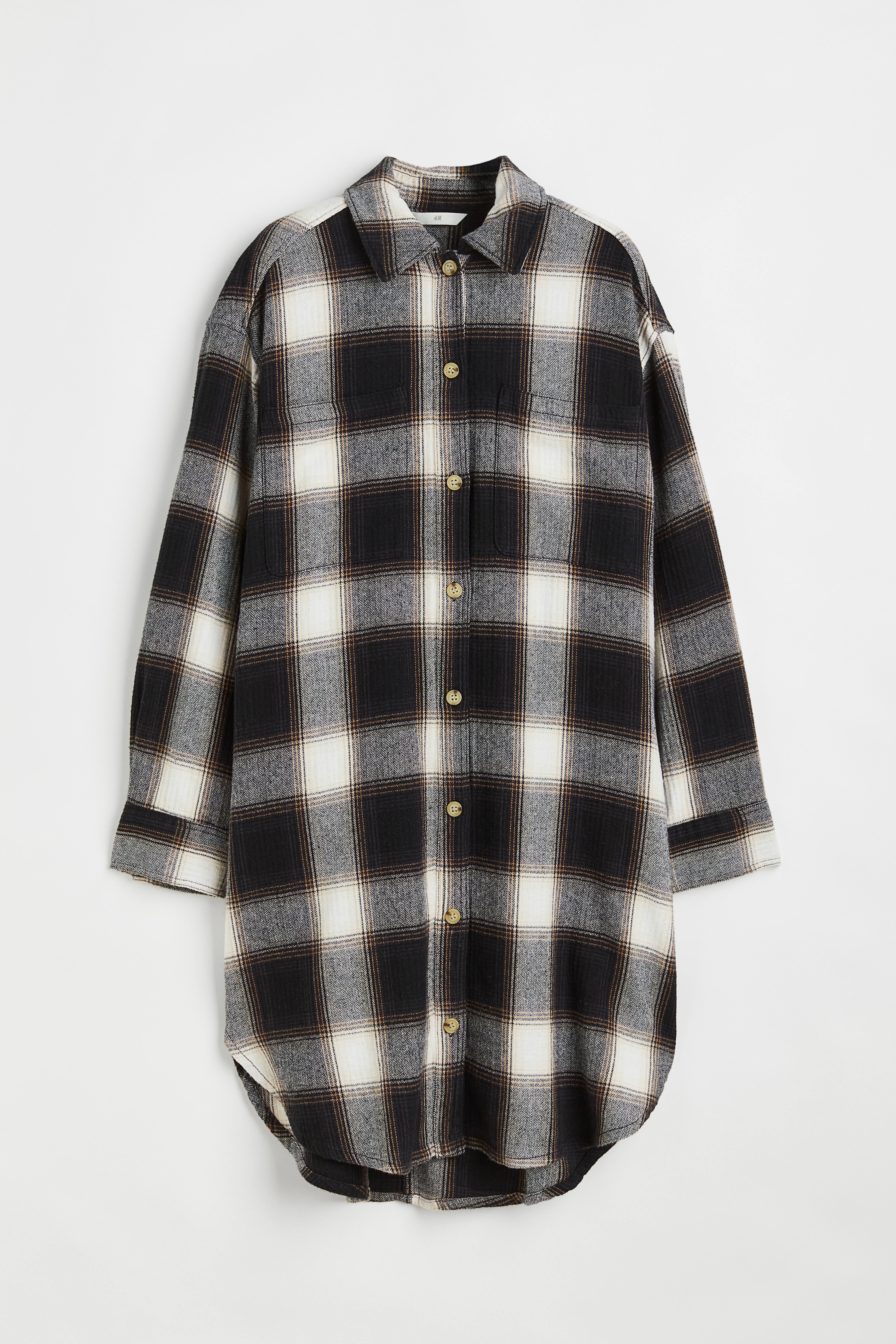 Black and white flannel h&m hotsell