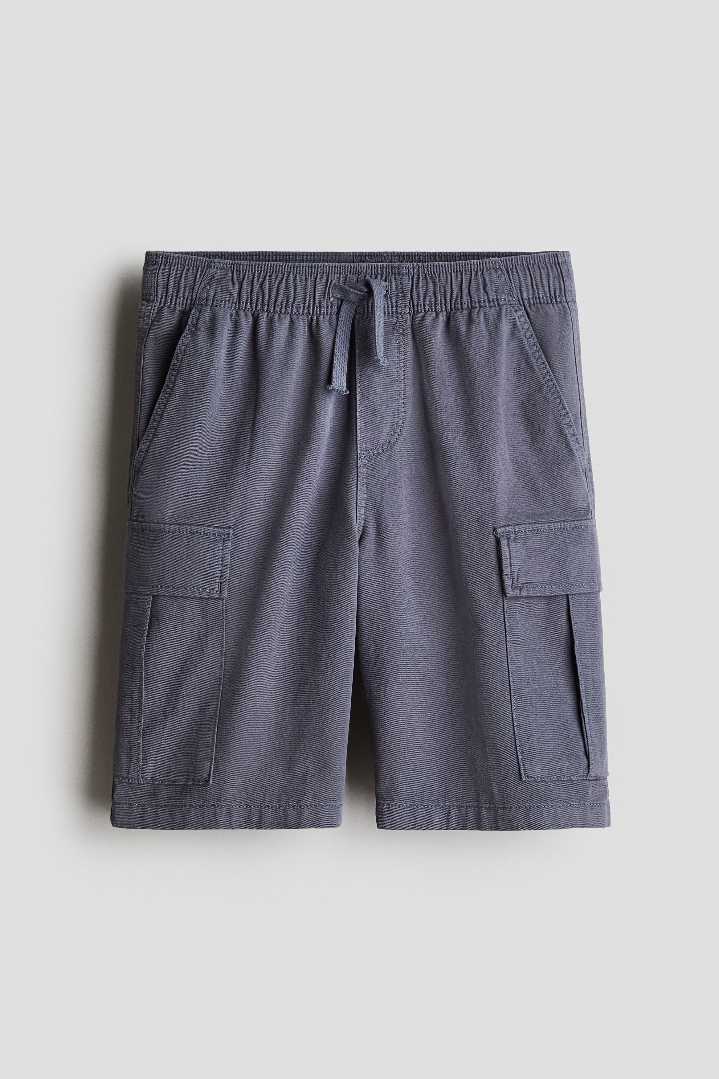 Shorts Cargo en sarga - Azul tenue oscuro/Verde caqui/Negro