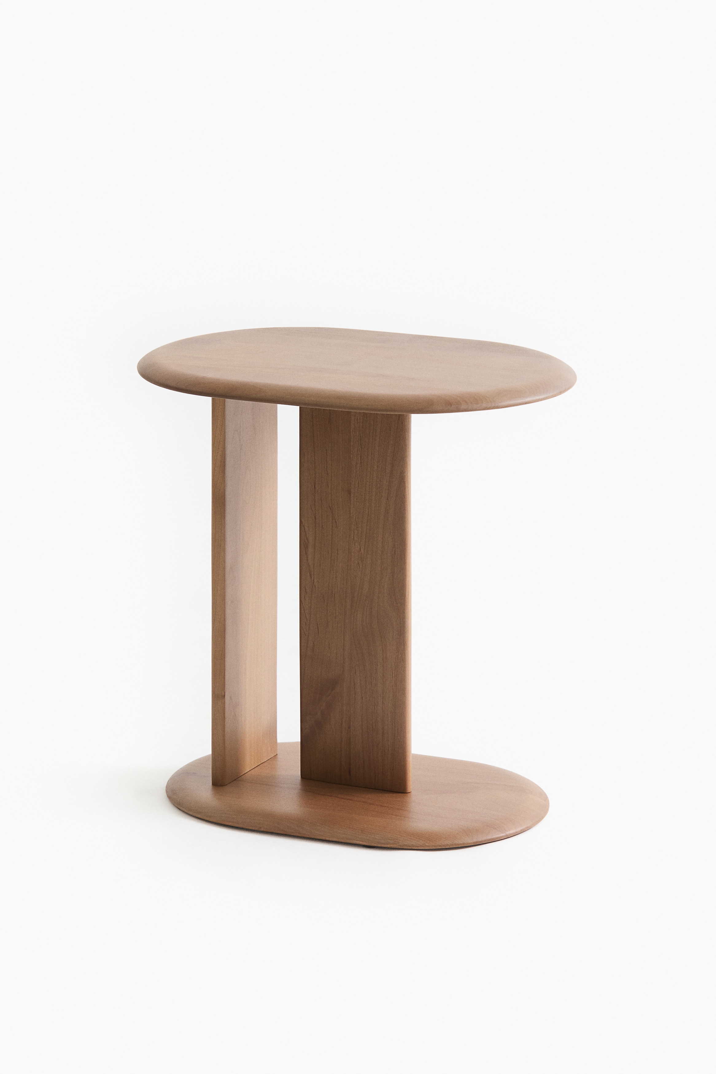 Mesa de apoio em madeira - Castanho claro/Castanho escuro