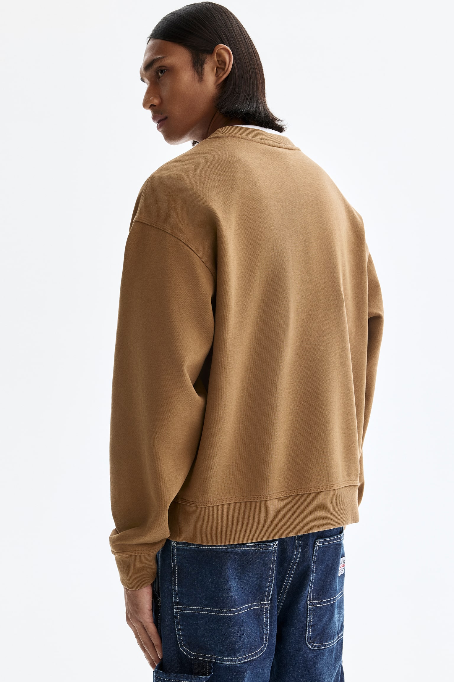 Loose Fit Printed Sweatshirt - Dark beige/SoHo NYC/Dark blue/INTL. 94 - 4
