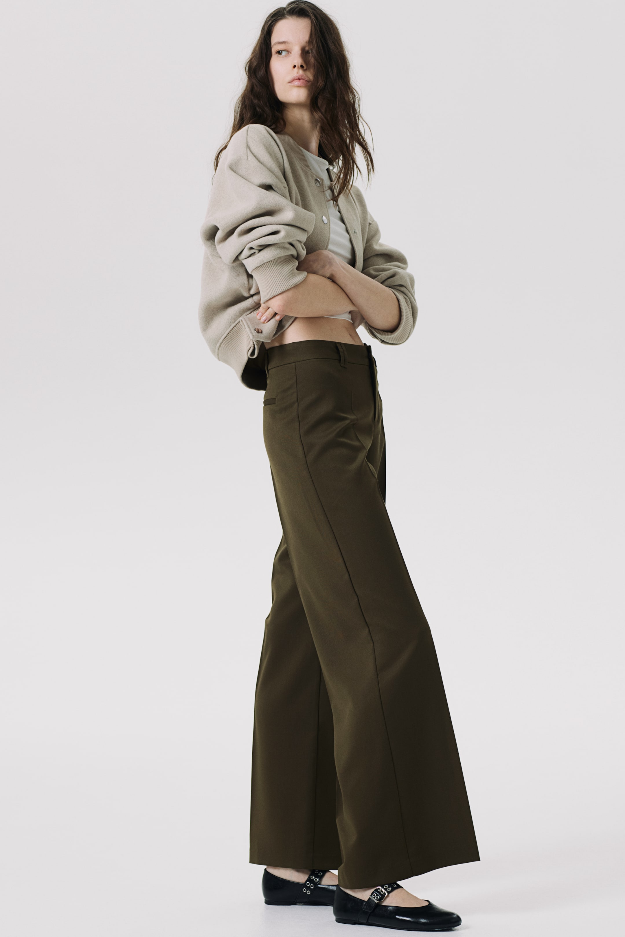 Wide-leg Dress Pants