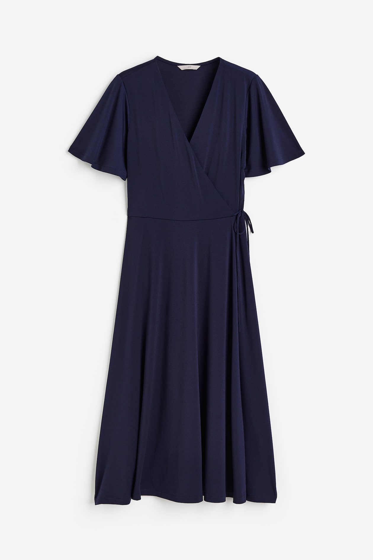 Women's Dark blue Jersey wrap dress | H&M Women's Dark blue Jersey wrap dress | H&M