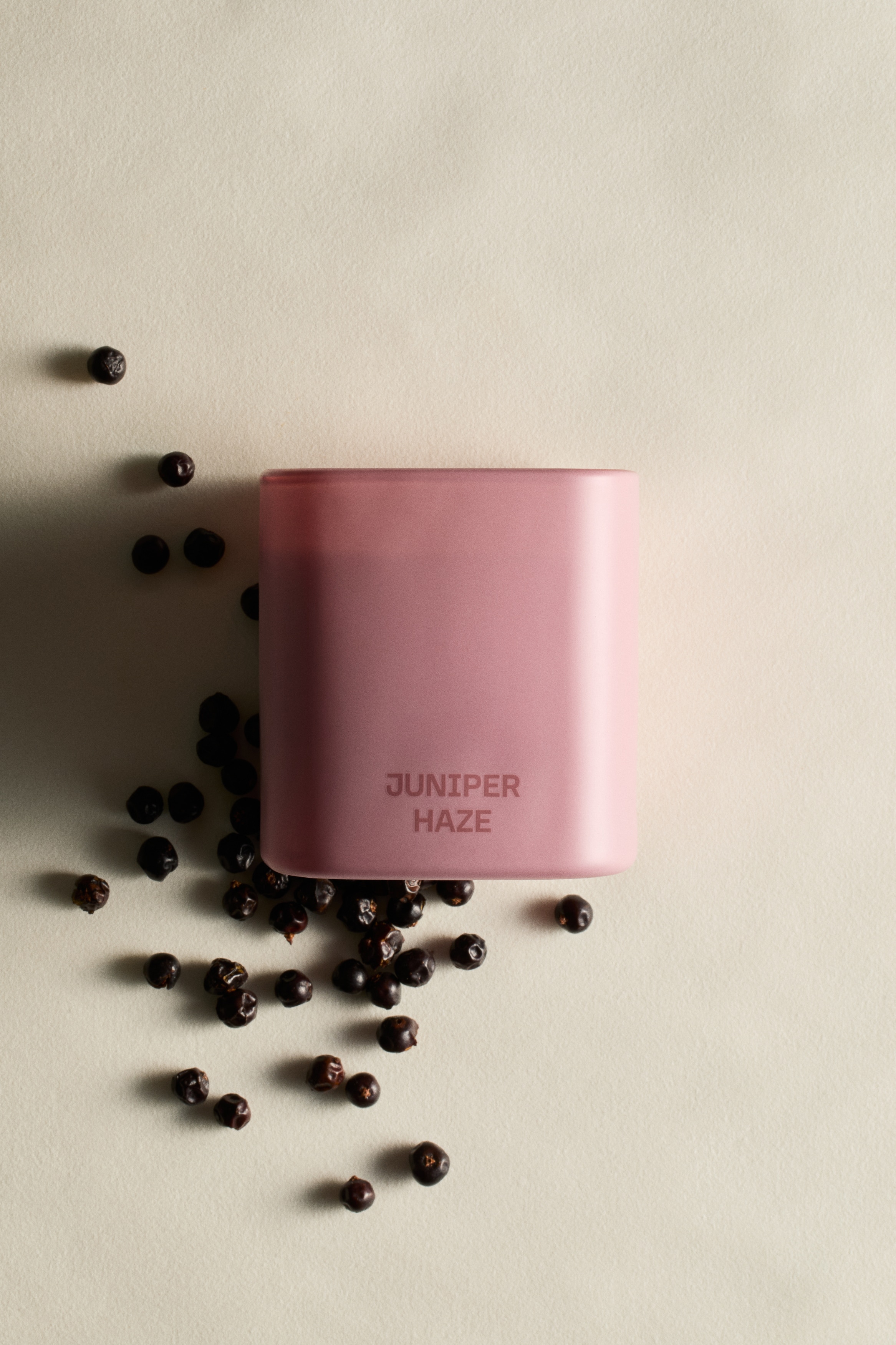 H & M - フレグランスキャンドル ガラスホルダー入り - オレンジ