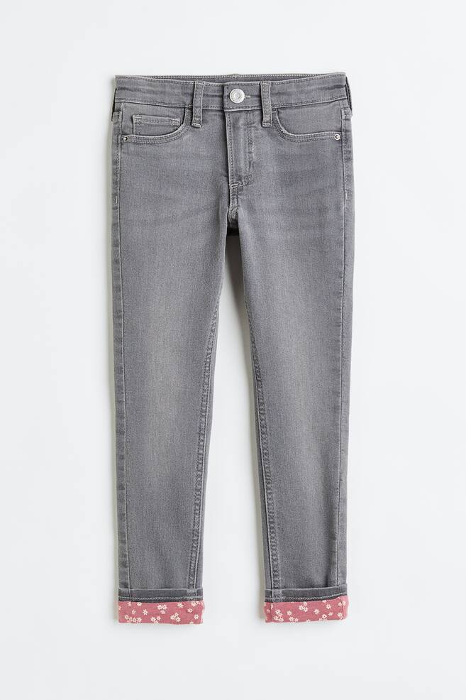 Skinny Fit Lined Jeans - Grey/Dark blue/Checked/Denim blue/Checked/Black/dc - 1