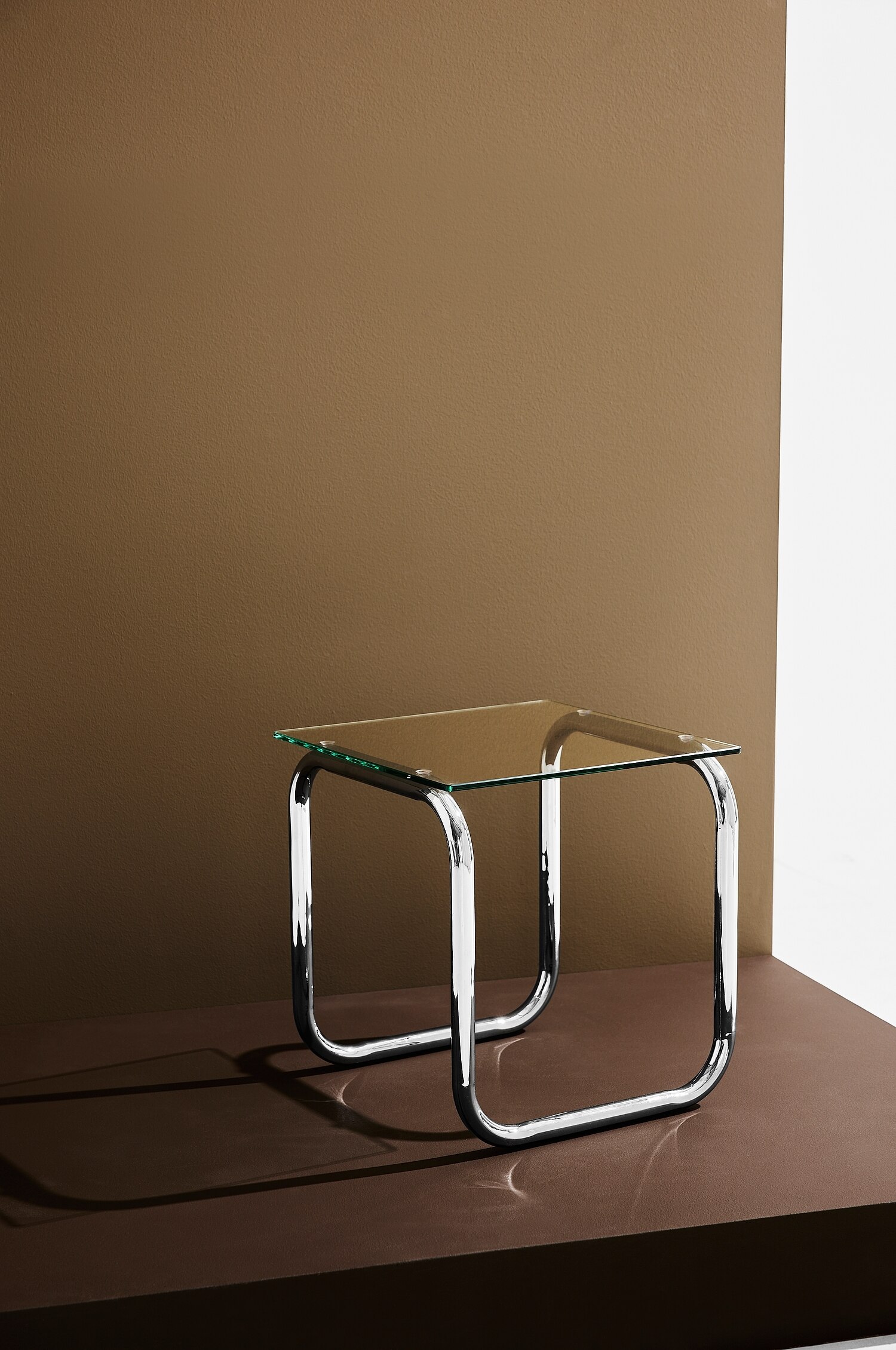 Lulu Side Table Chrome/glass - Chrome