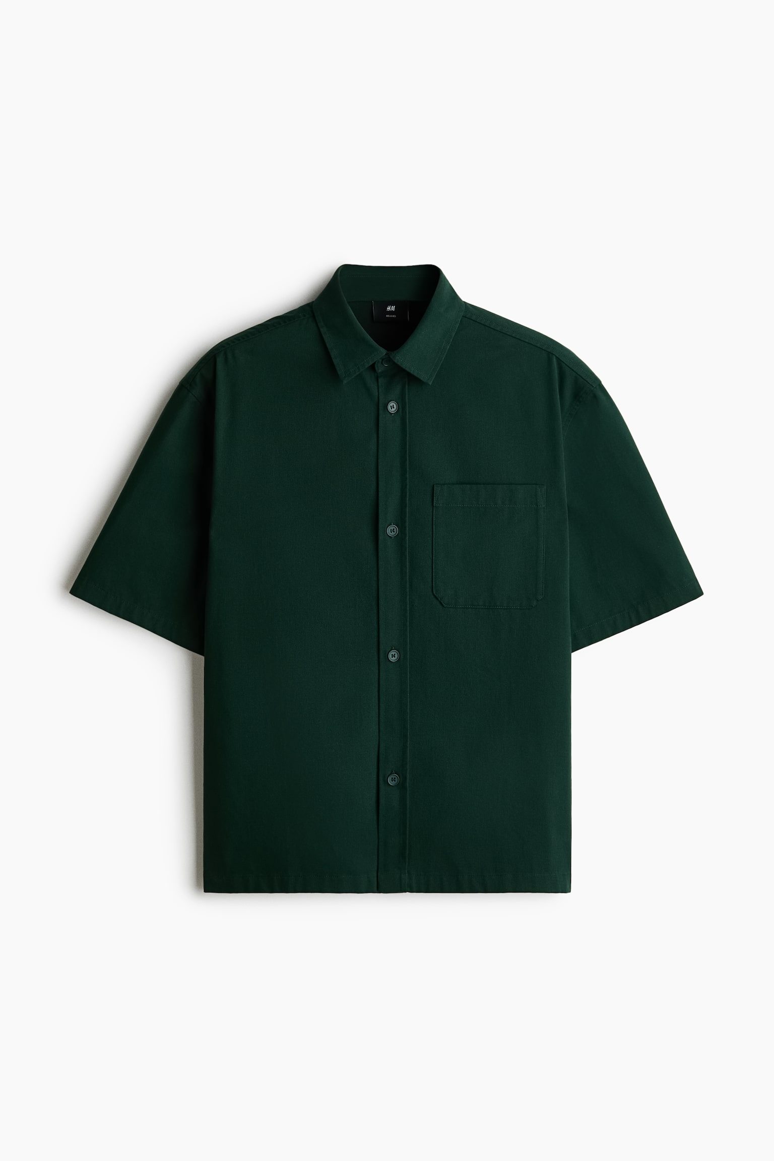 Relaxed-Fit Embroidered-Motif Cotton Shirt - Dark green/Athletics/Dark blue/Drive District