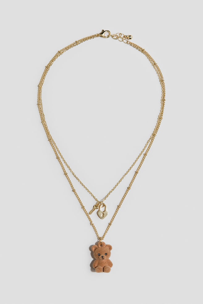 Necklace - Gold-coloured/Teddy bear/Gold-coloured - 1