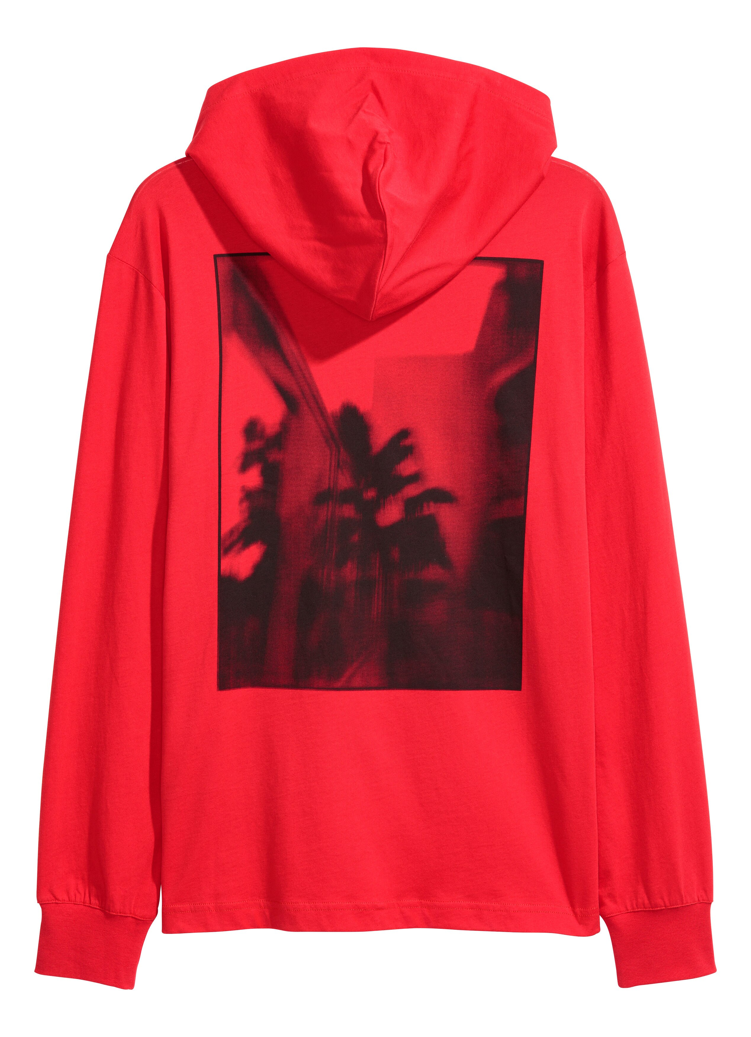 Cotton Jersey Hoodie - Red - Men | H\u0026M US