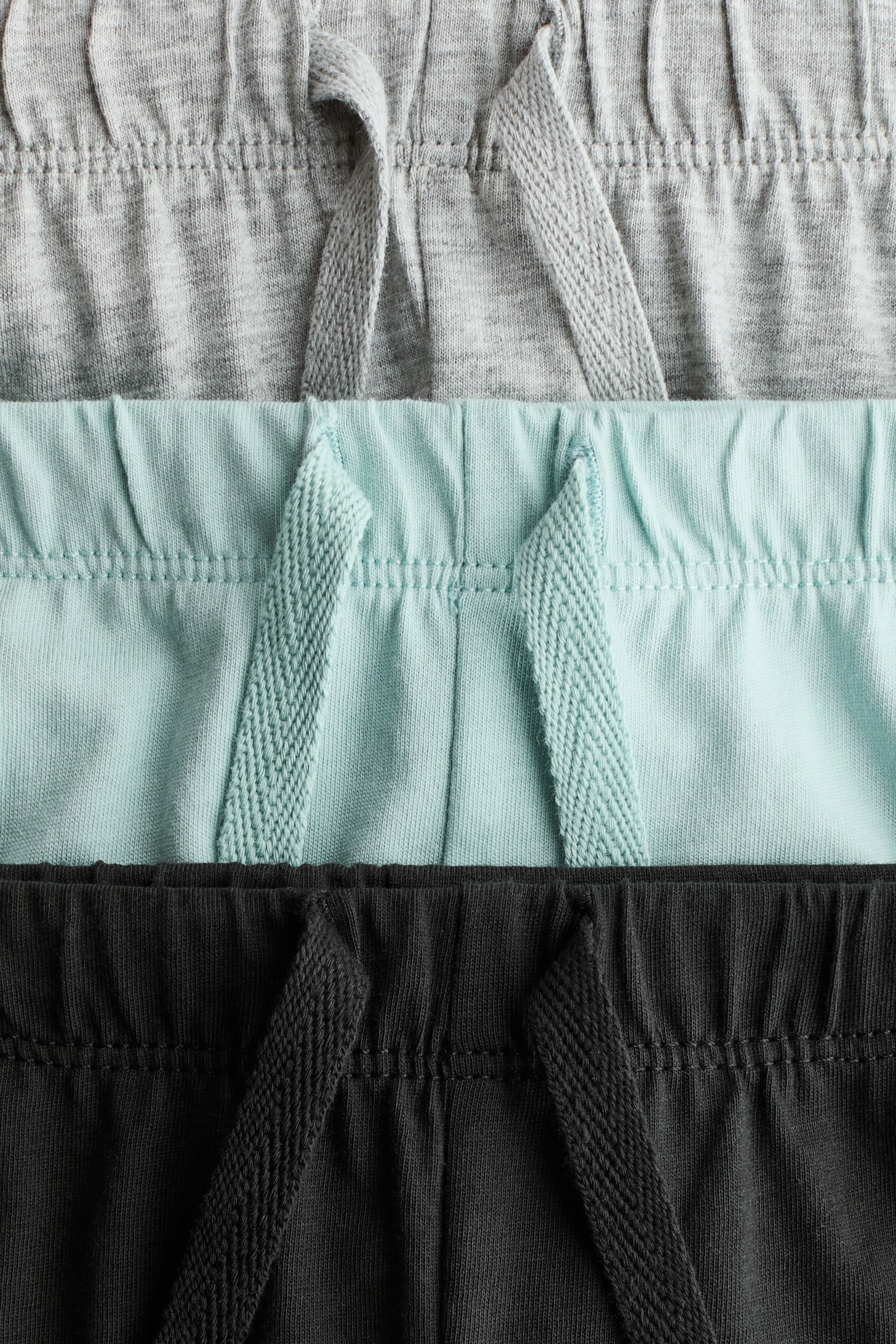 3-pack cotton jersey joggers - Light grey/Turquoise/Navy blue/Vehicles/Beige/Dinosaurs/Light green/Cars/Light beige/Grey/Mole/Elephants/Dark grey/Patterned - 2