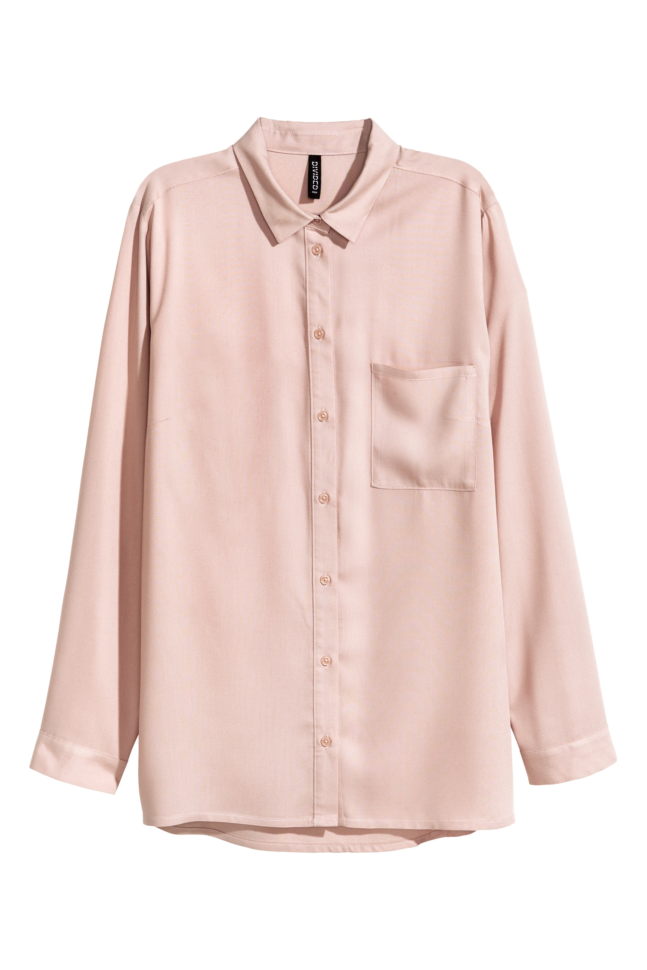 View larger image: Viscose shirt - Powder pink - Ladies | H&M GB 1