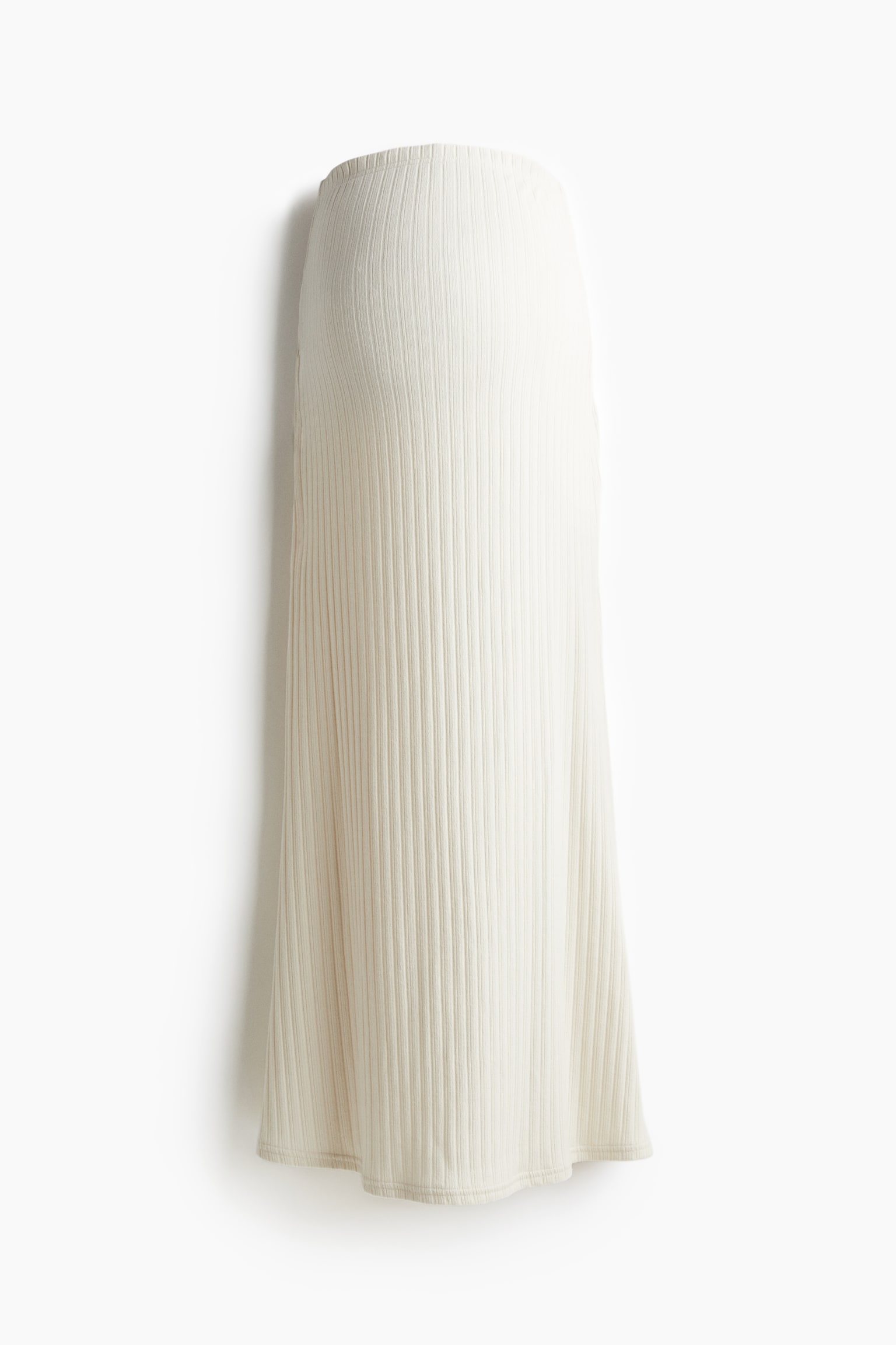 MAMA Ribbed jersey skirt - White/Black - 2