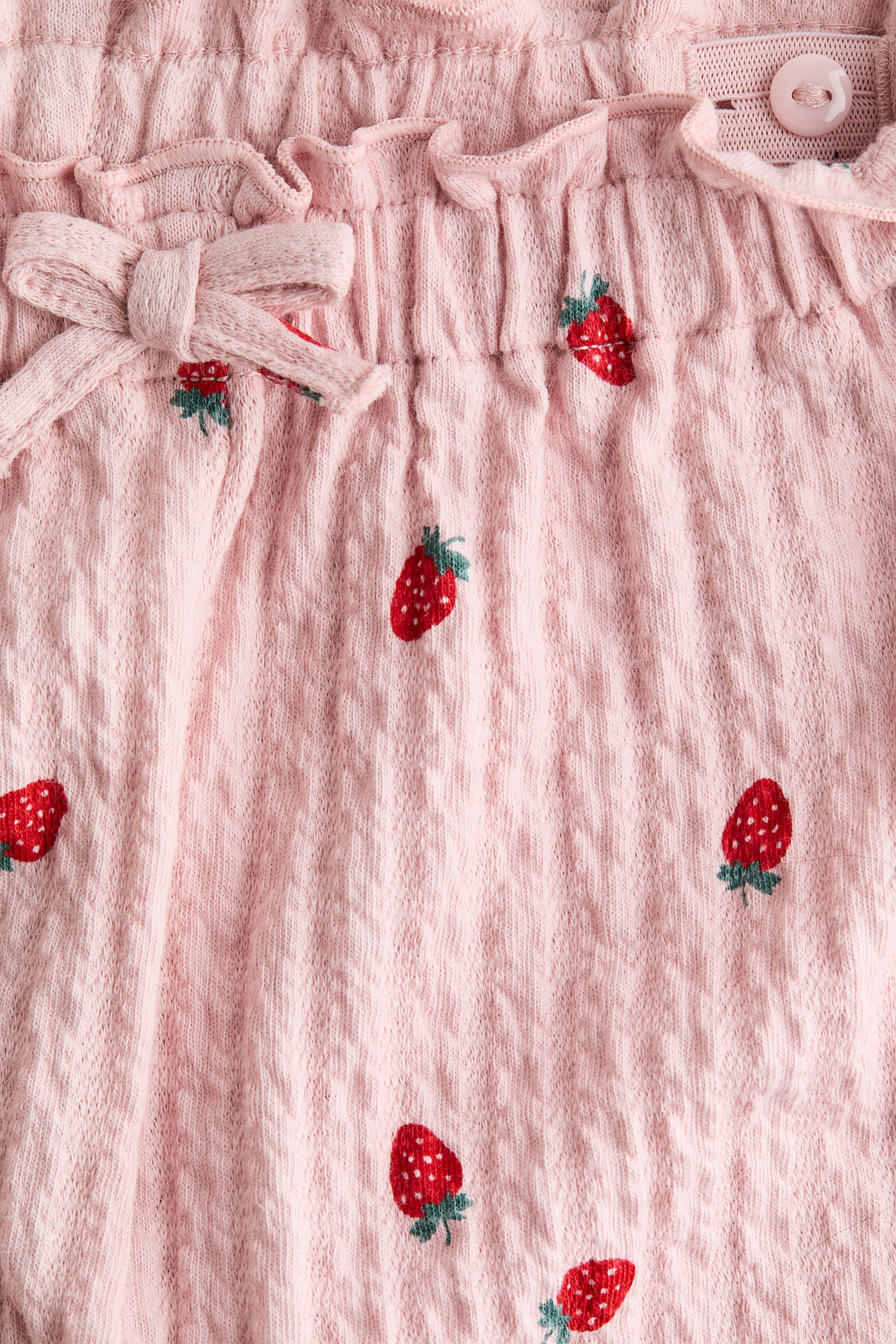 Pantalon en jersey texturé - Rose/fraises/Blanc/fleuri/Rose framboise - 2