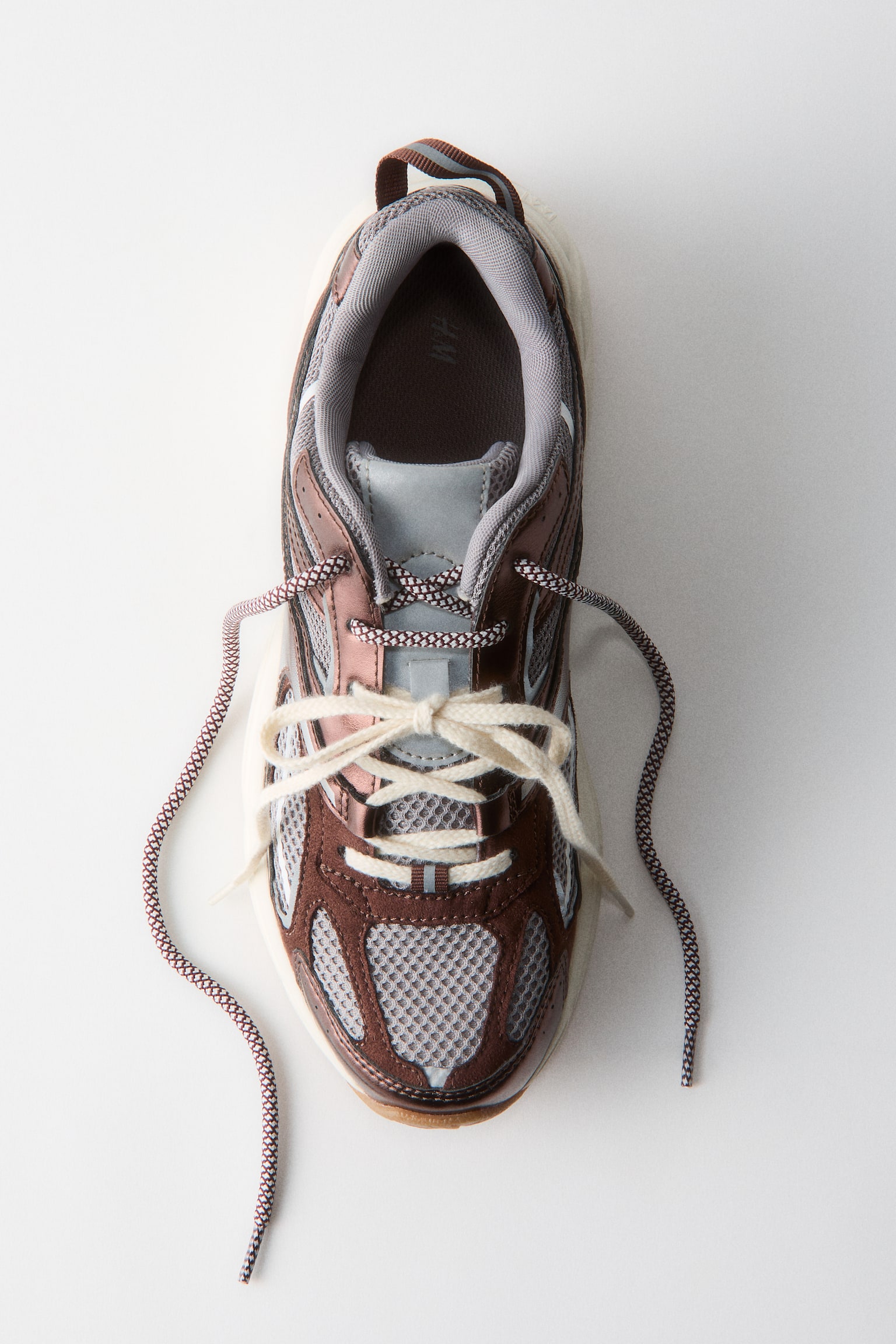 Chunky trainers - Dark brown/White/Light pink/Dark brown/White - 1