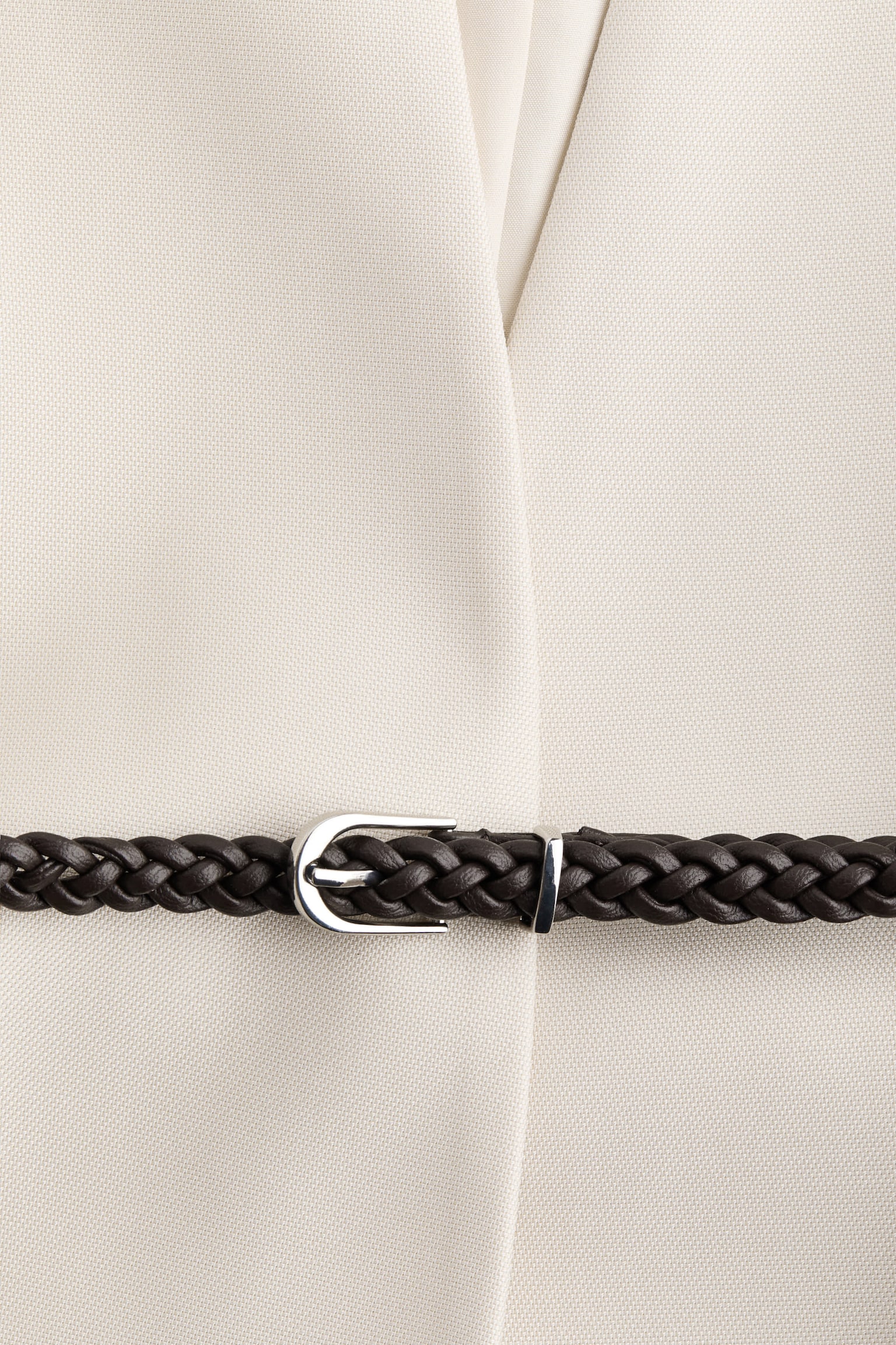 Belted waistcoat-Light beige - 3