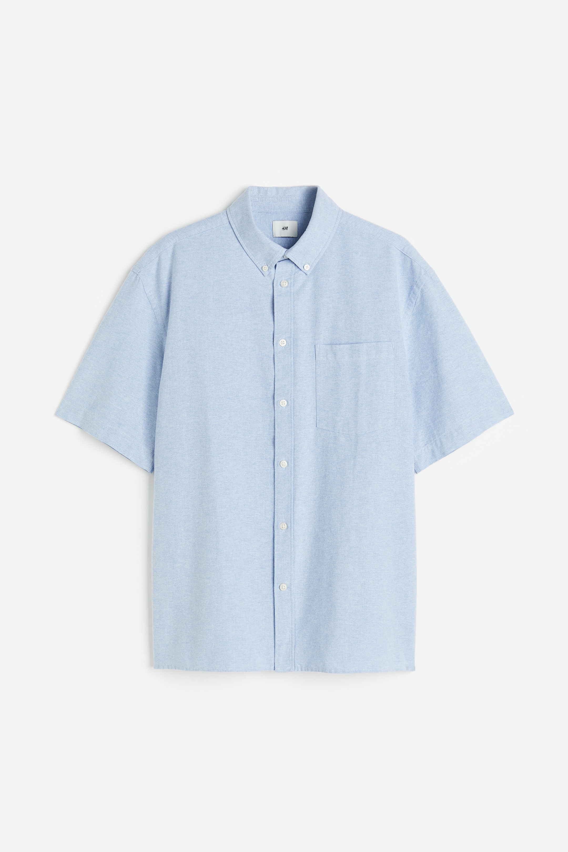 Relaxed Fit Short-sleeved Oxford Shirt