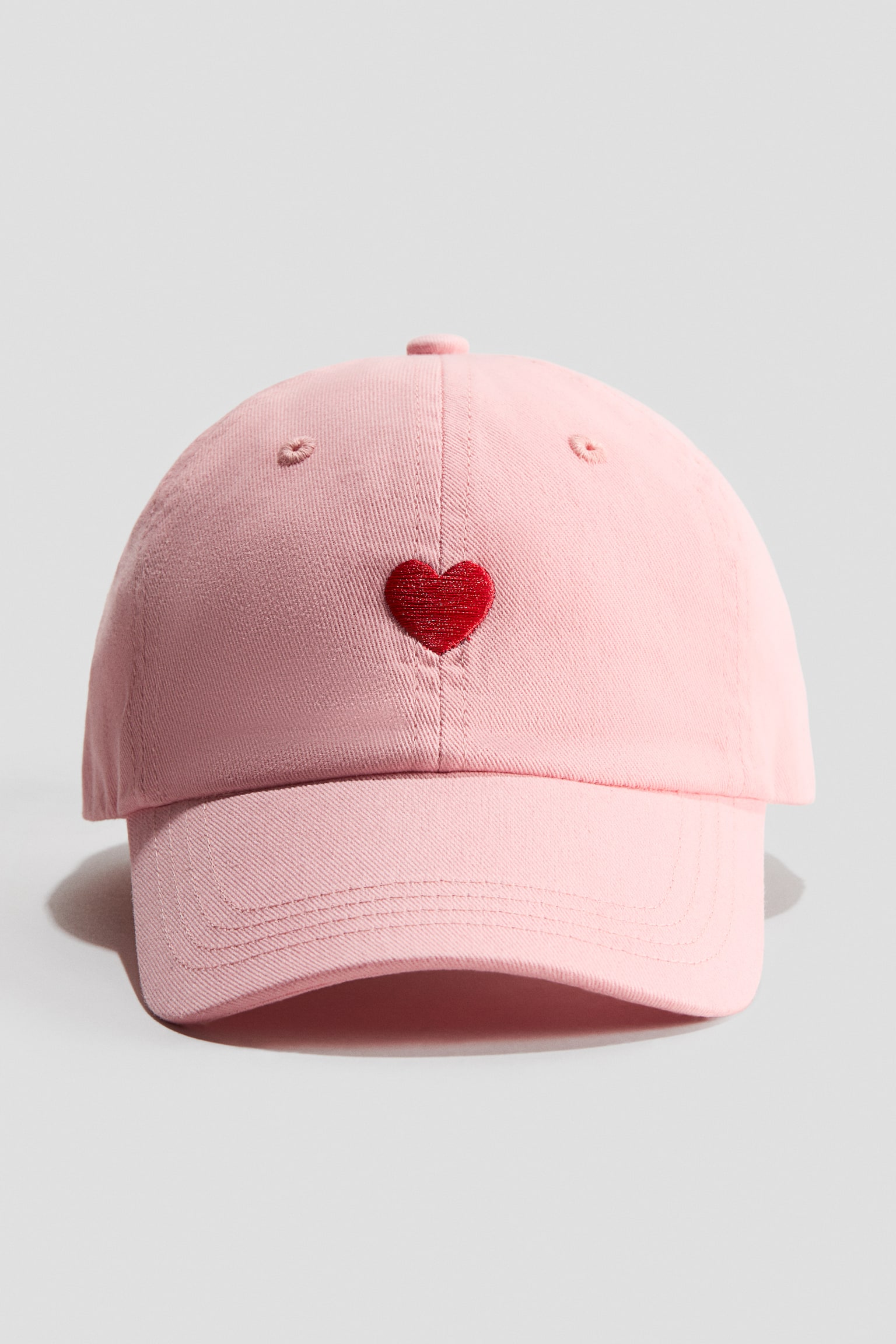 Cap with Embroidered Detail - Light pink/heart/Light beige/strawberry/Light purple/unicorn/Peach/Sunny