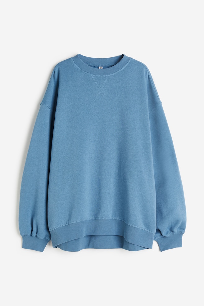 Oversized sweatshirt - Blå/Sort/Lys gråmelert/Mørk grå/dc/dc/dc/dc/dc/dc - 2