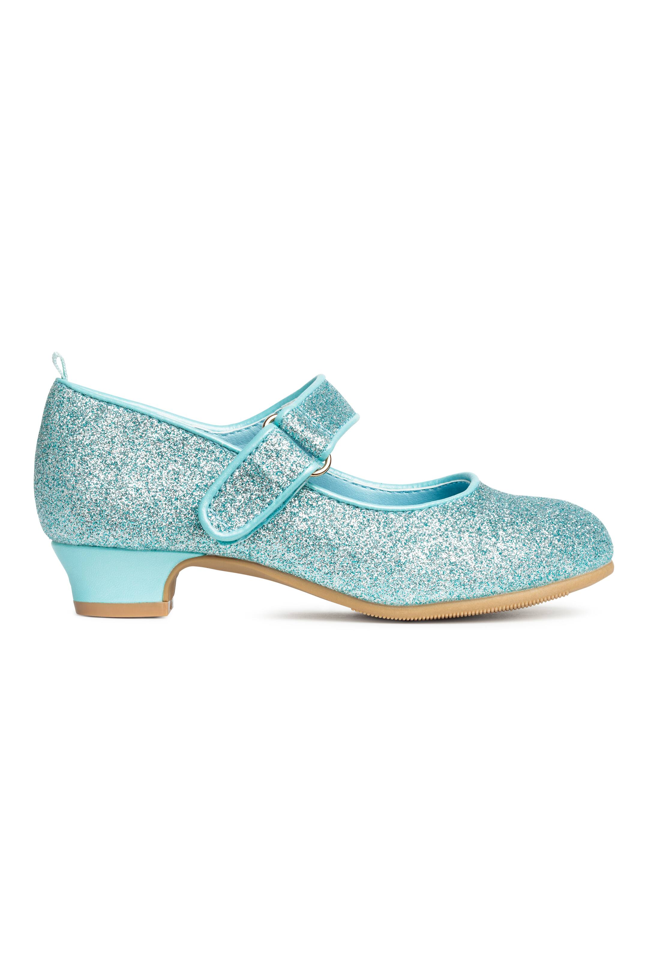 View larger image: Glittery dressing up shoes - Turquoise/Frozen - Kids | H&M GB 1