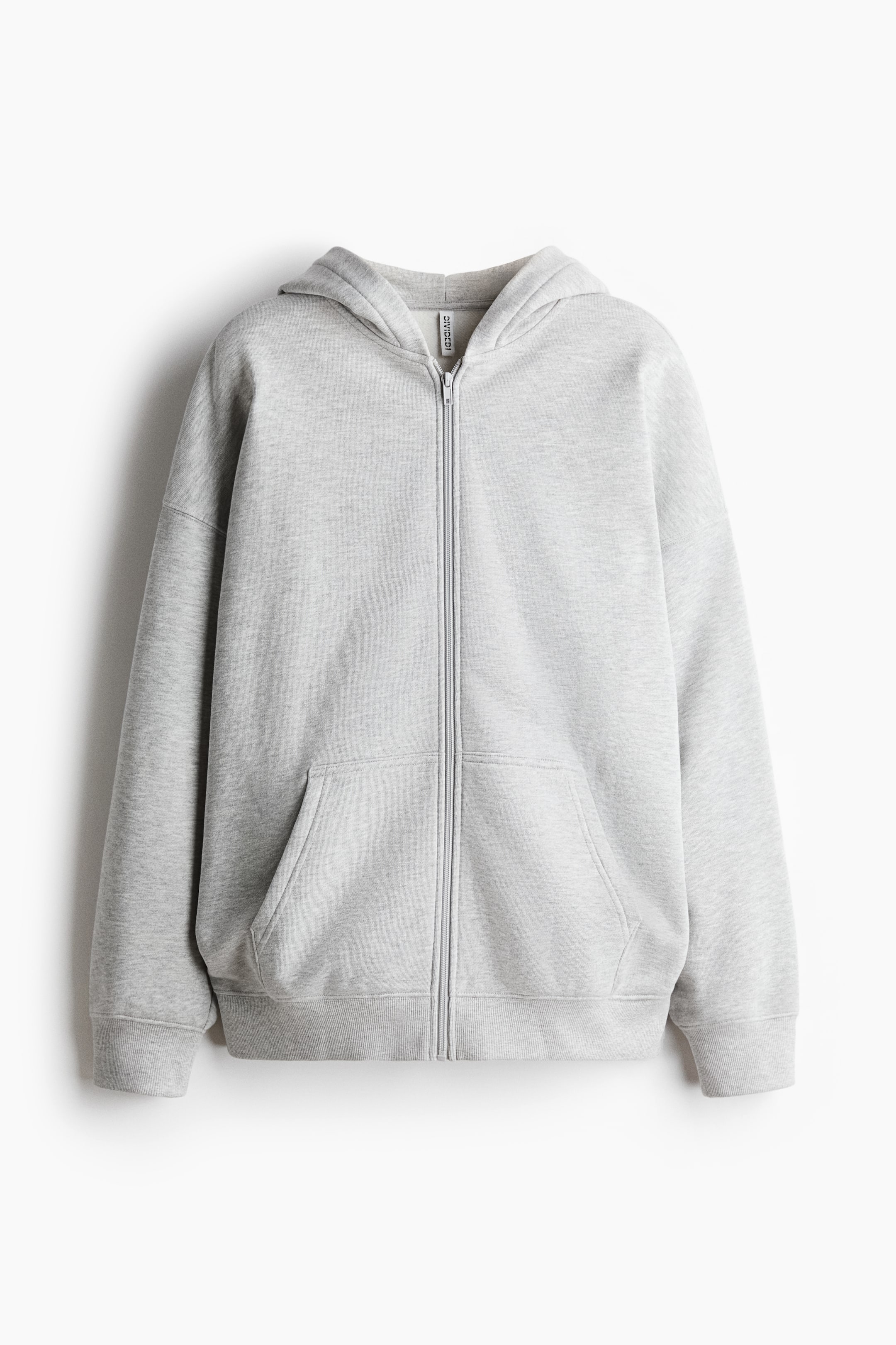 View larger image: Oversized zip-through hoodie - Light grey marl - Ladies | H&M 1
