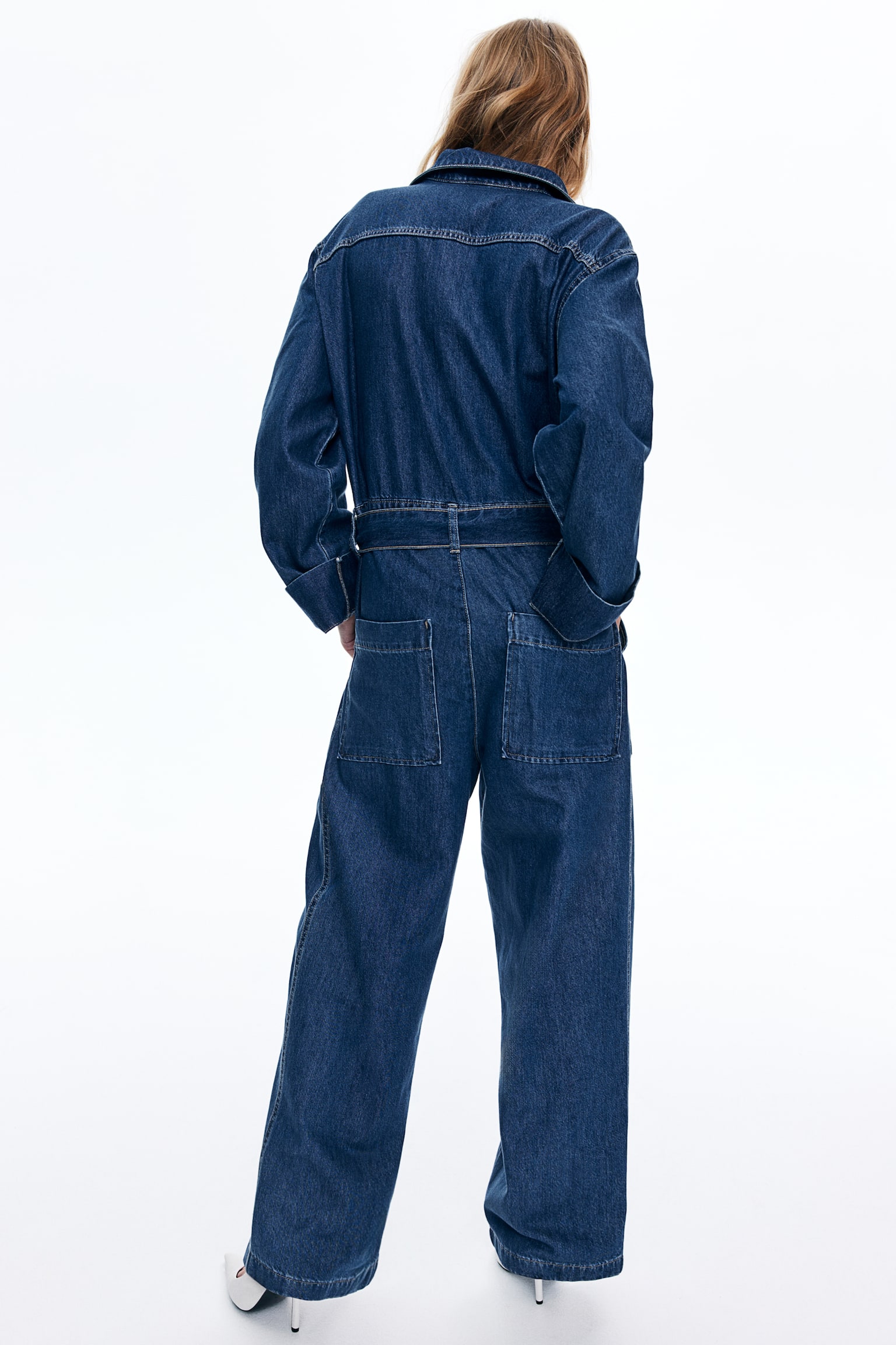 Denim utility boiler suit - Denim blue - 4