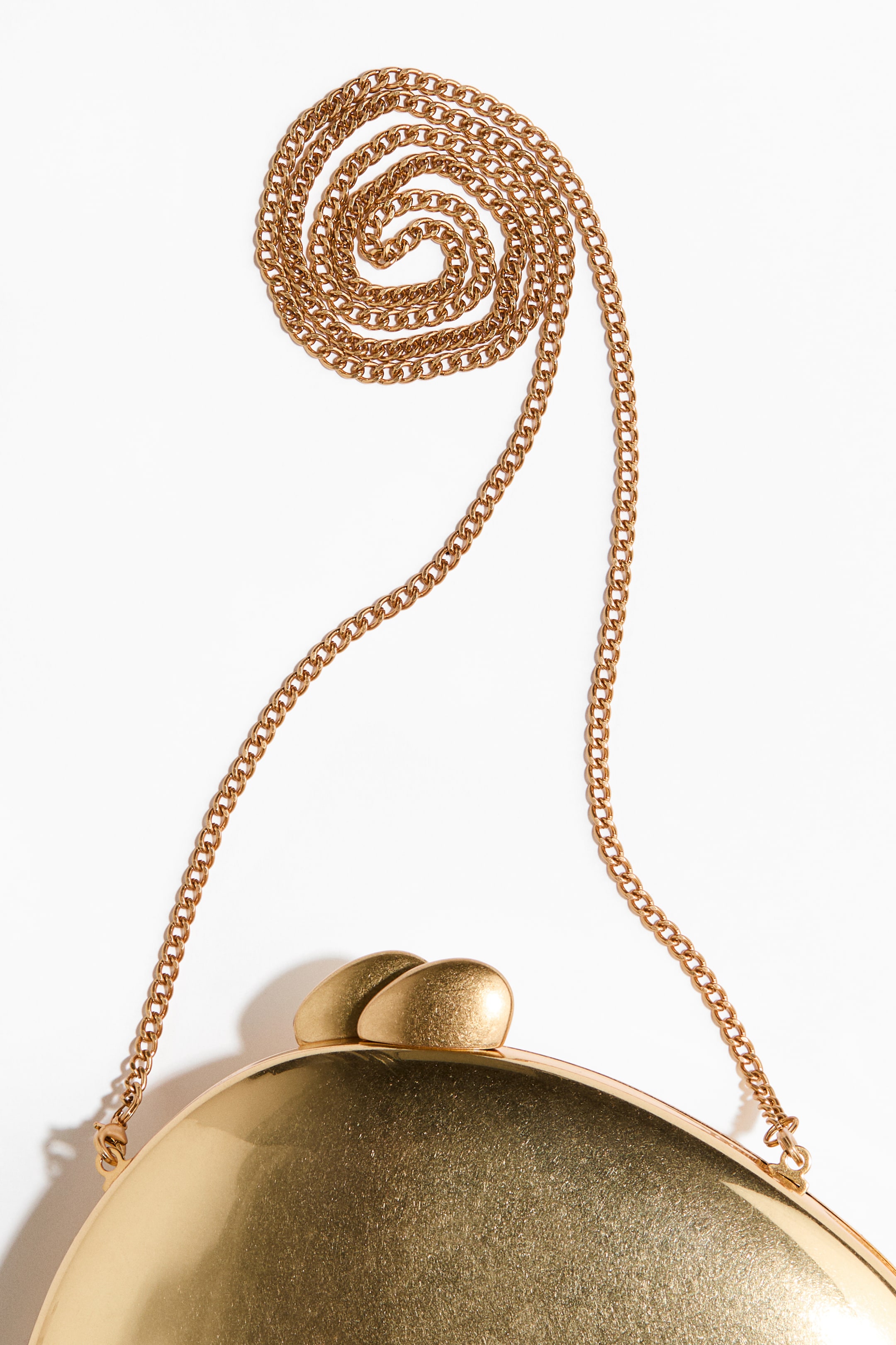 Женские сумки H&M Asymmetric Metal Clutch Bag — фото 2