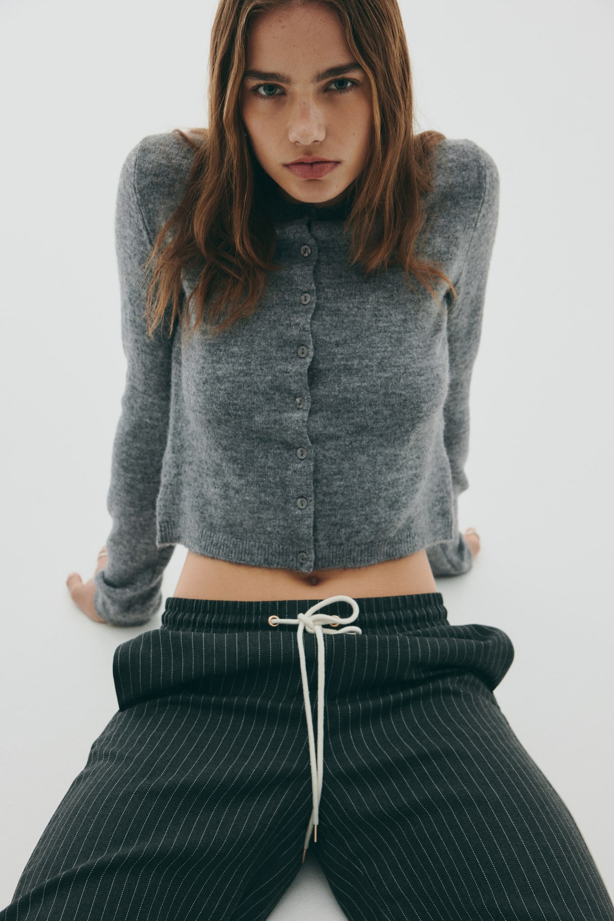 Gilet en maille fine - Gris chiné - FEMME | H&M FR