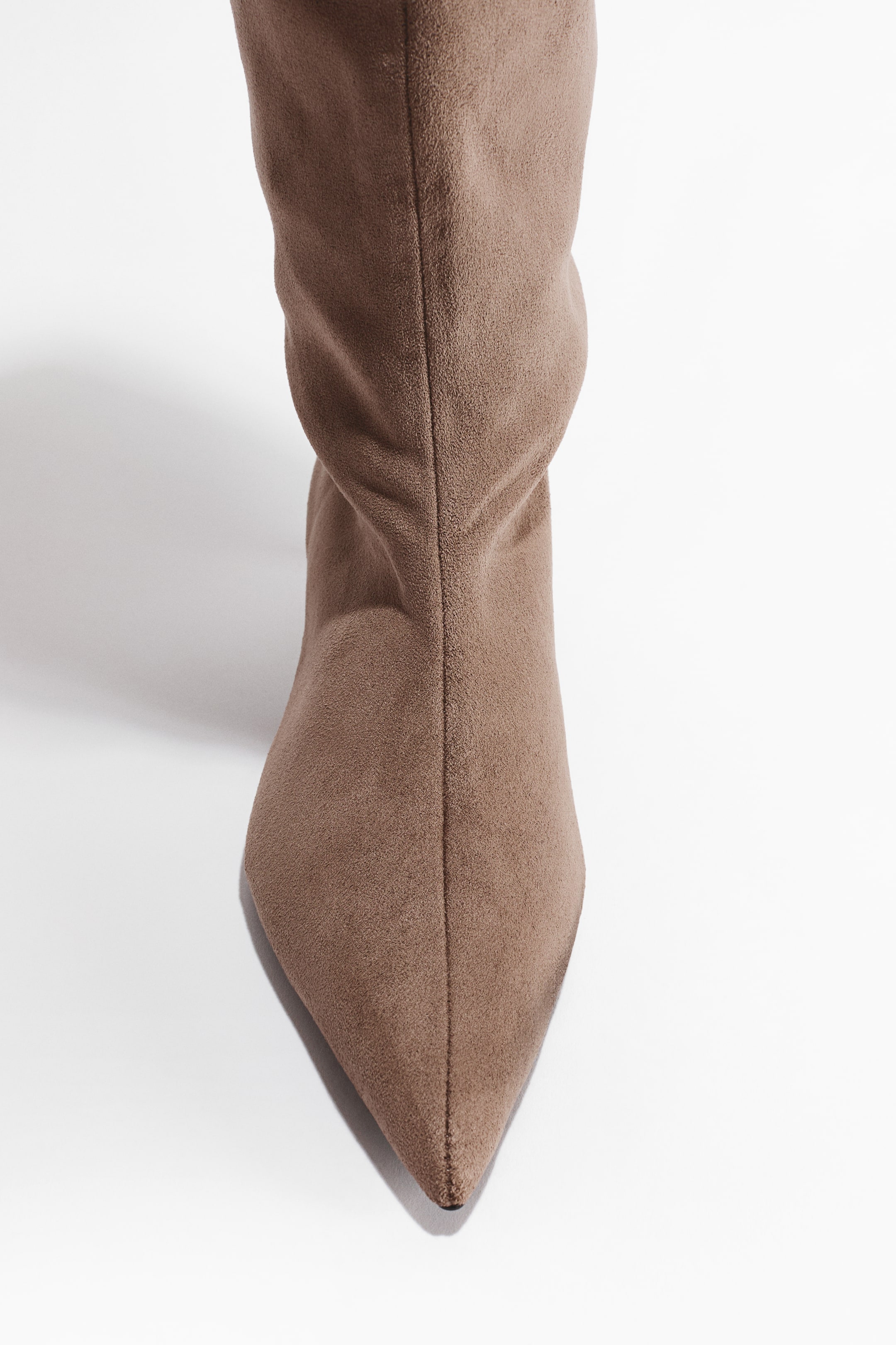 View larger image: Kitten-heeled boots - Beige - Ladies | H&M 4