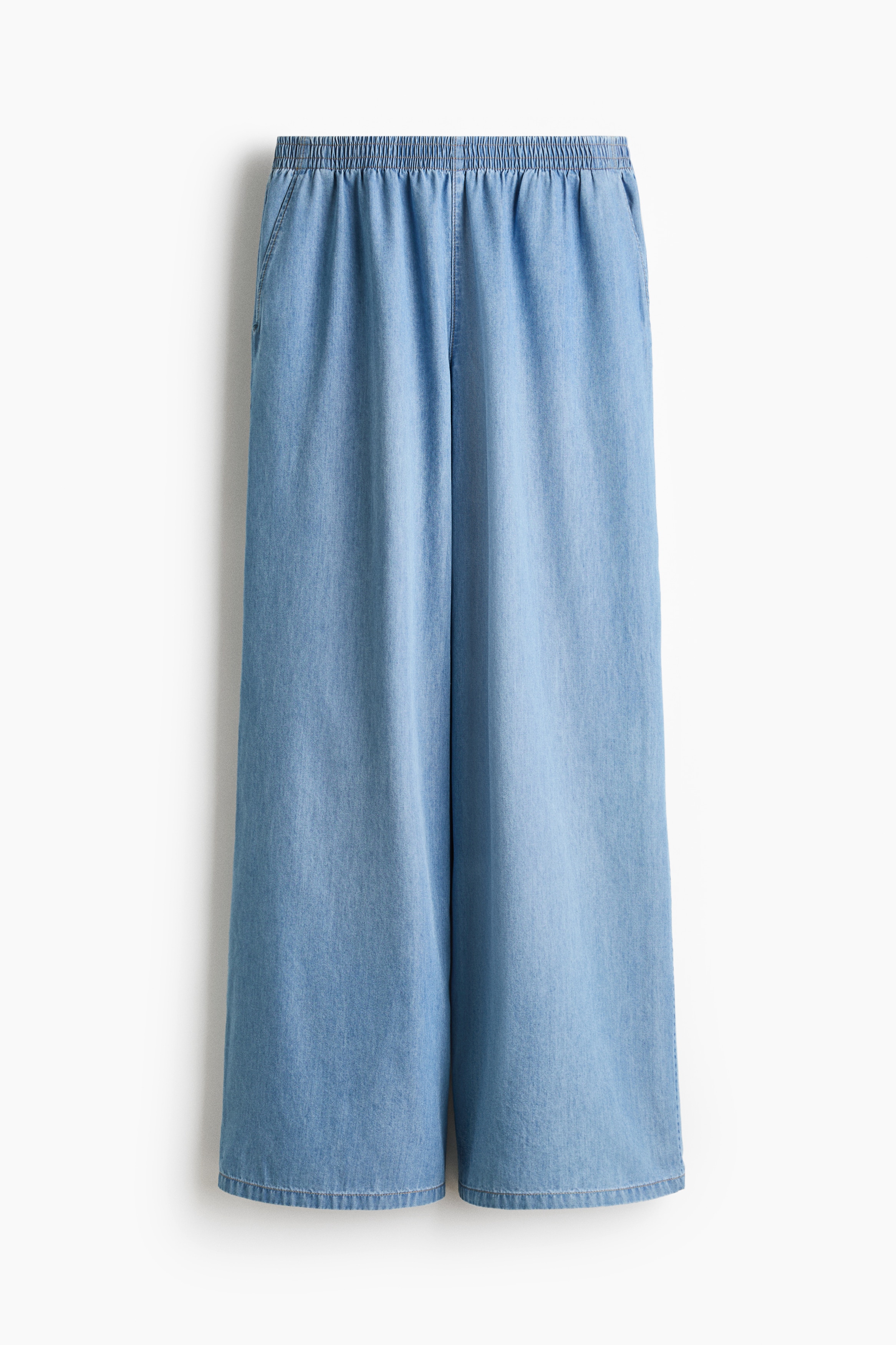 Schlupfhose aus Denim-Helles Denimblau