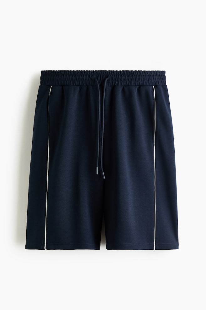 Loose-Fit Sports Shorts with DryMove™ - Navy blue/Light gray melange/Black - 1