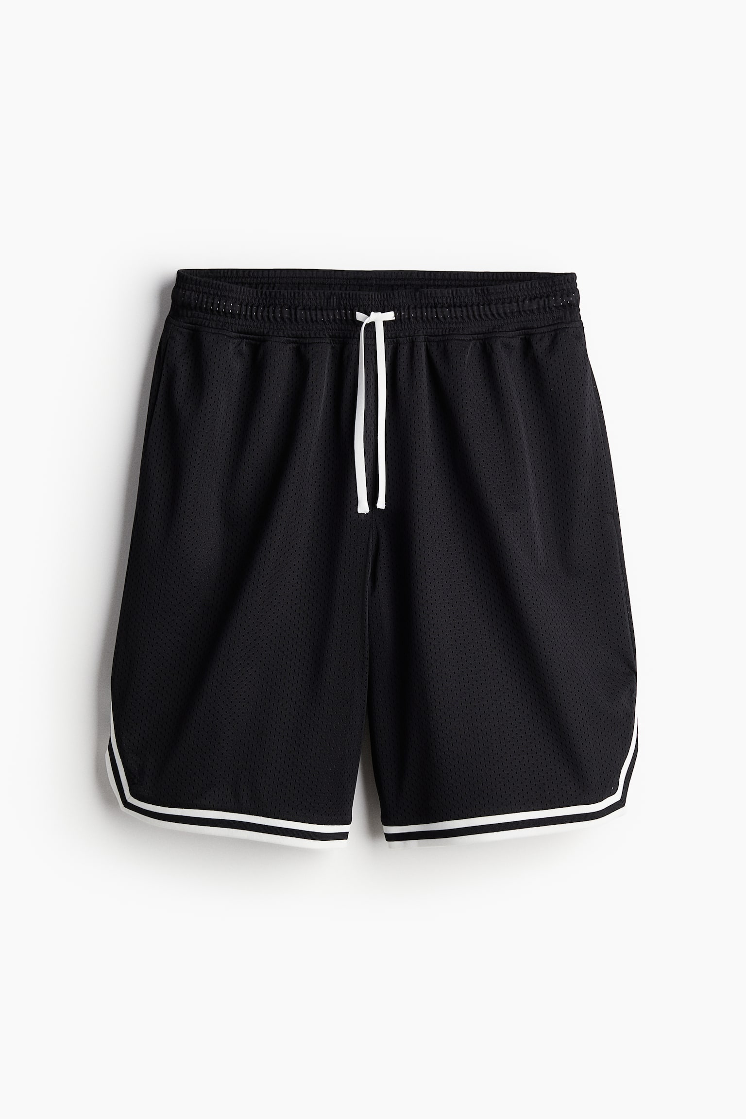 Long Basketball Shorts In DryMove™ - Black/Khaki green - 2