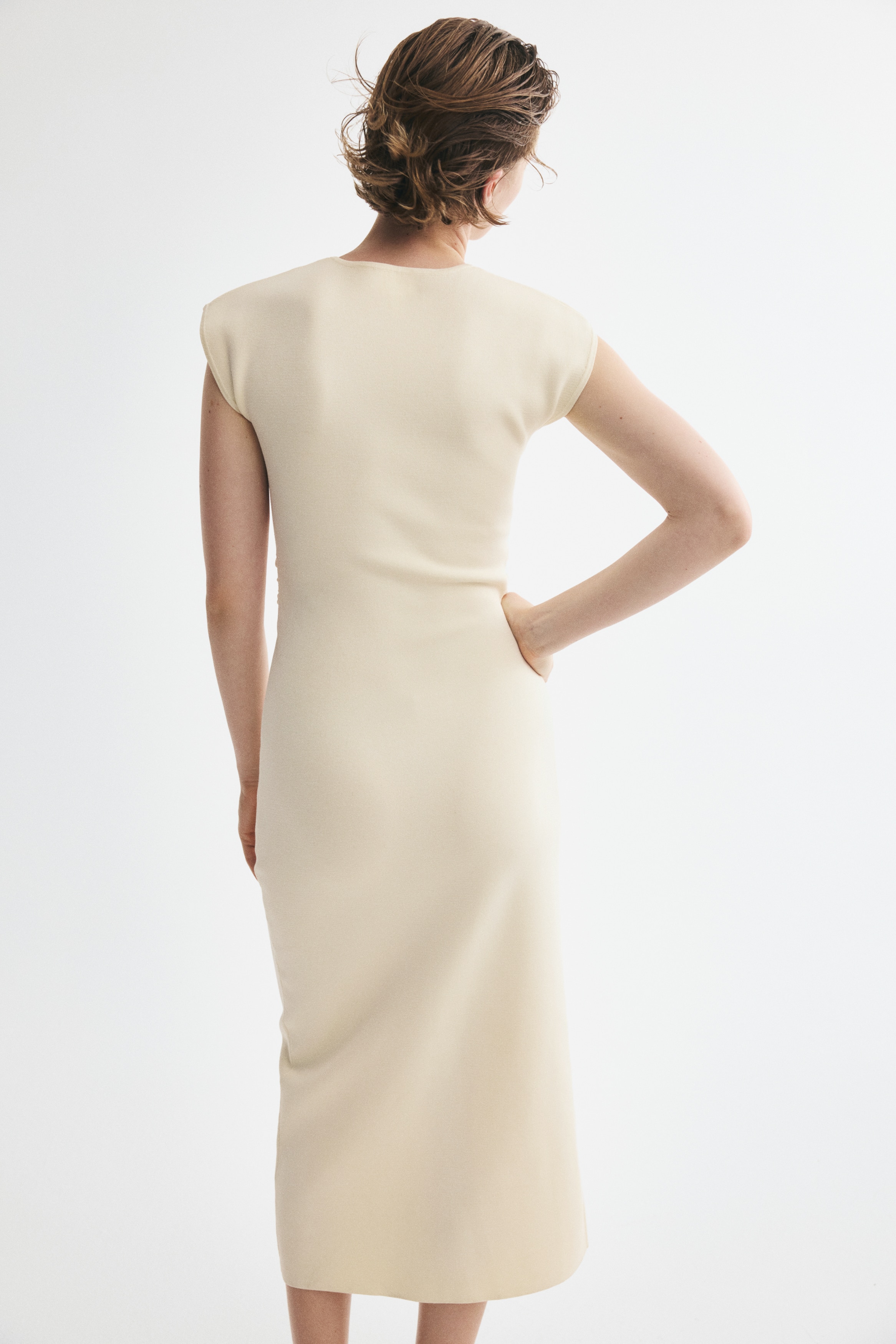Draped Midi Dress thumbnail 4