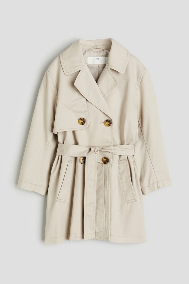 Double-breasted trench coat - Light beige - 2