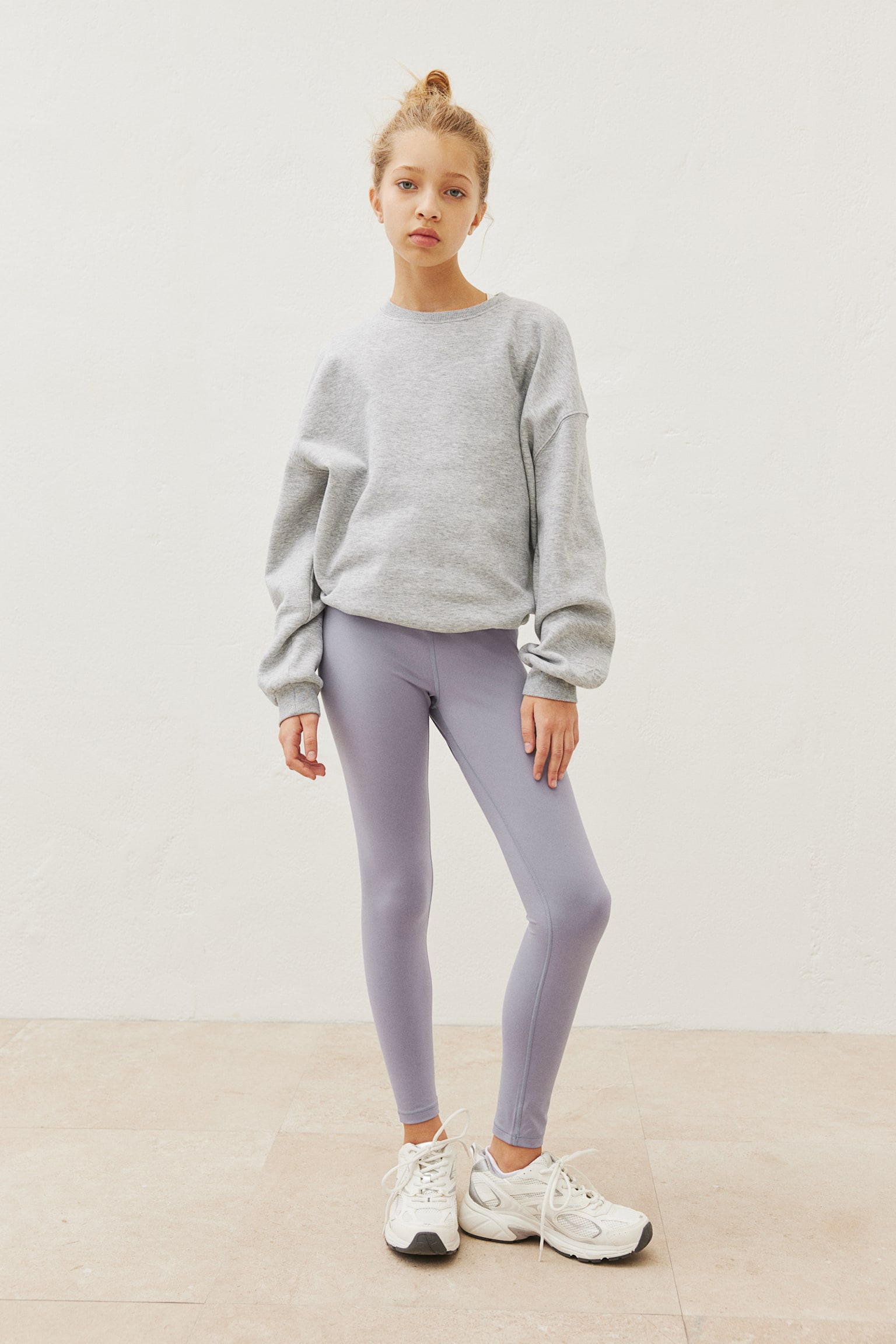 Activewear Leggings In SoftMove™ - Light purple/Steel blue - 2