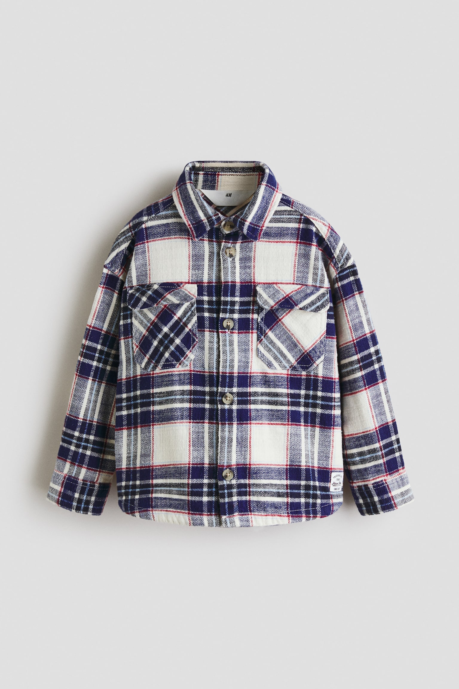 Oversized hemd - Donkerblauw/geruit