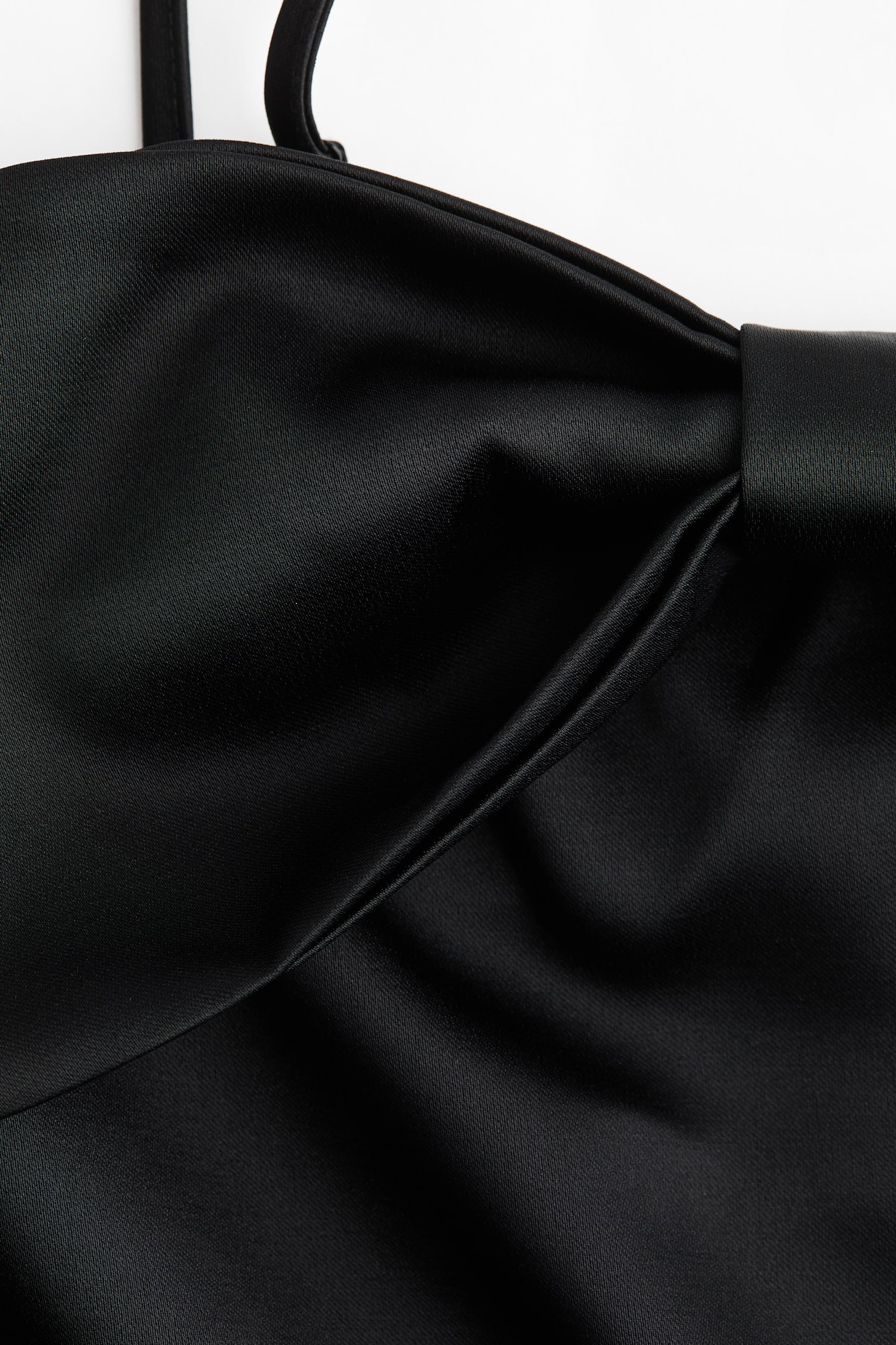 Bandeaujurk met strik - Black/White - 6