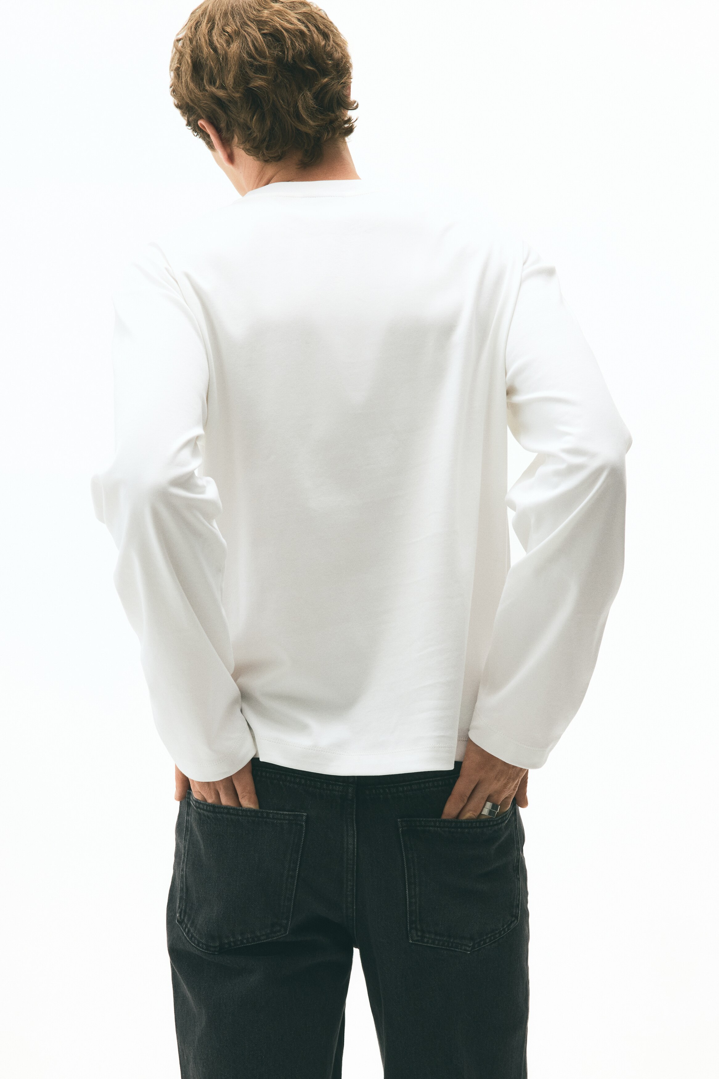 Loose Fit Long-sleeved jersey top