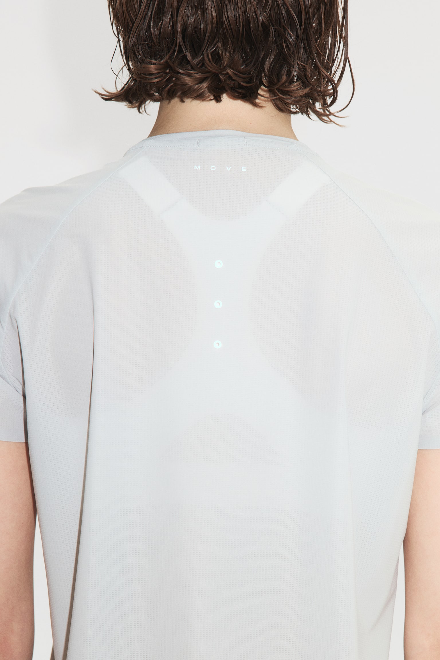 Lauf-T-Shirt mit DryMove™ in Regular Fit - Hellgrau/Buttergelb/Schwarz - 8