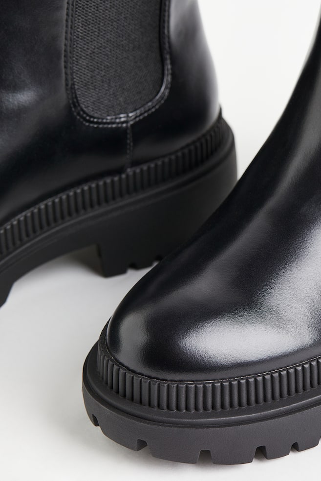 Chelsea boots - Black/Beige - 2