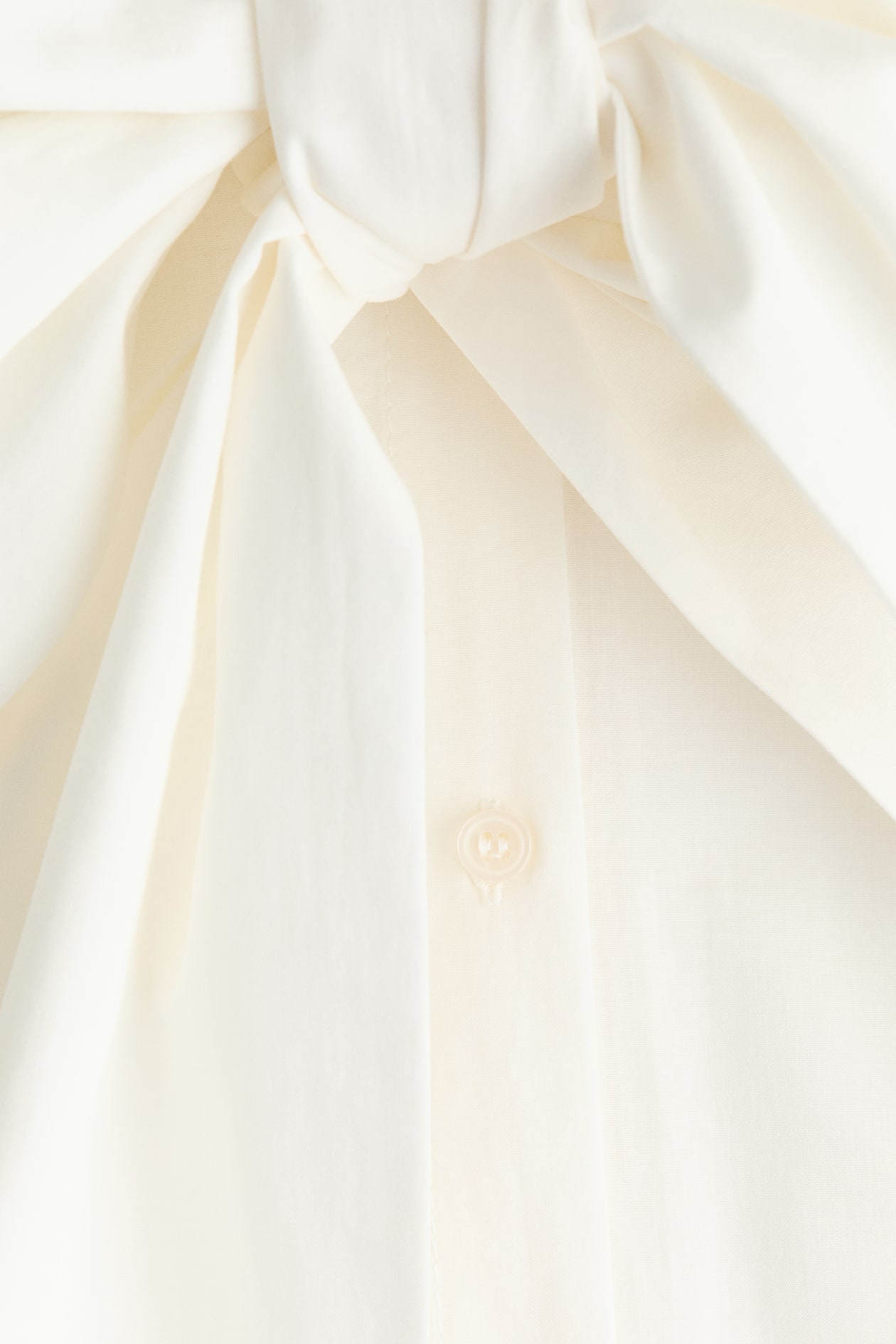 Tie-Front Poplin Shirt - image 2