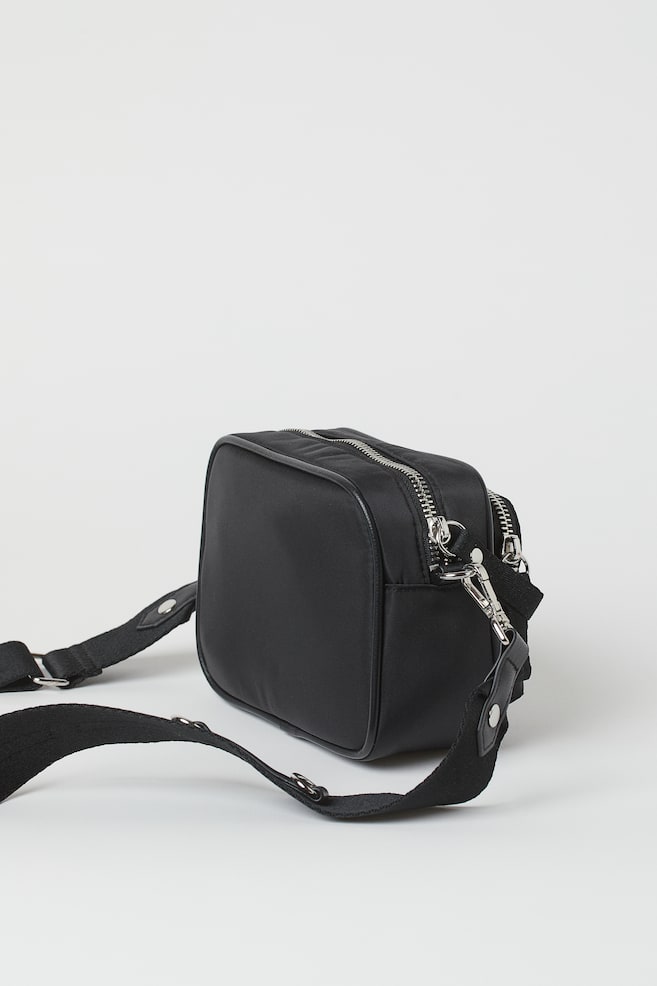 Nylon shoulder bag - Black - 3